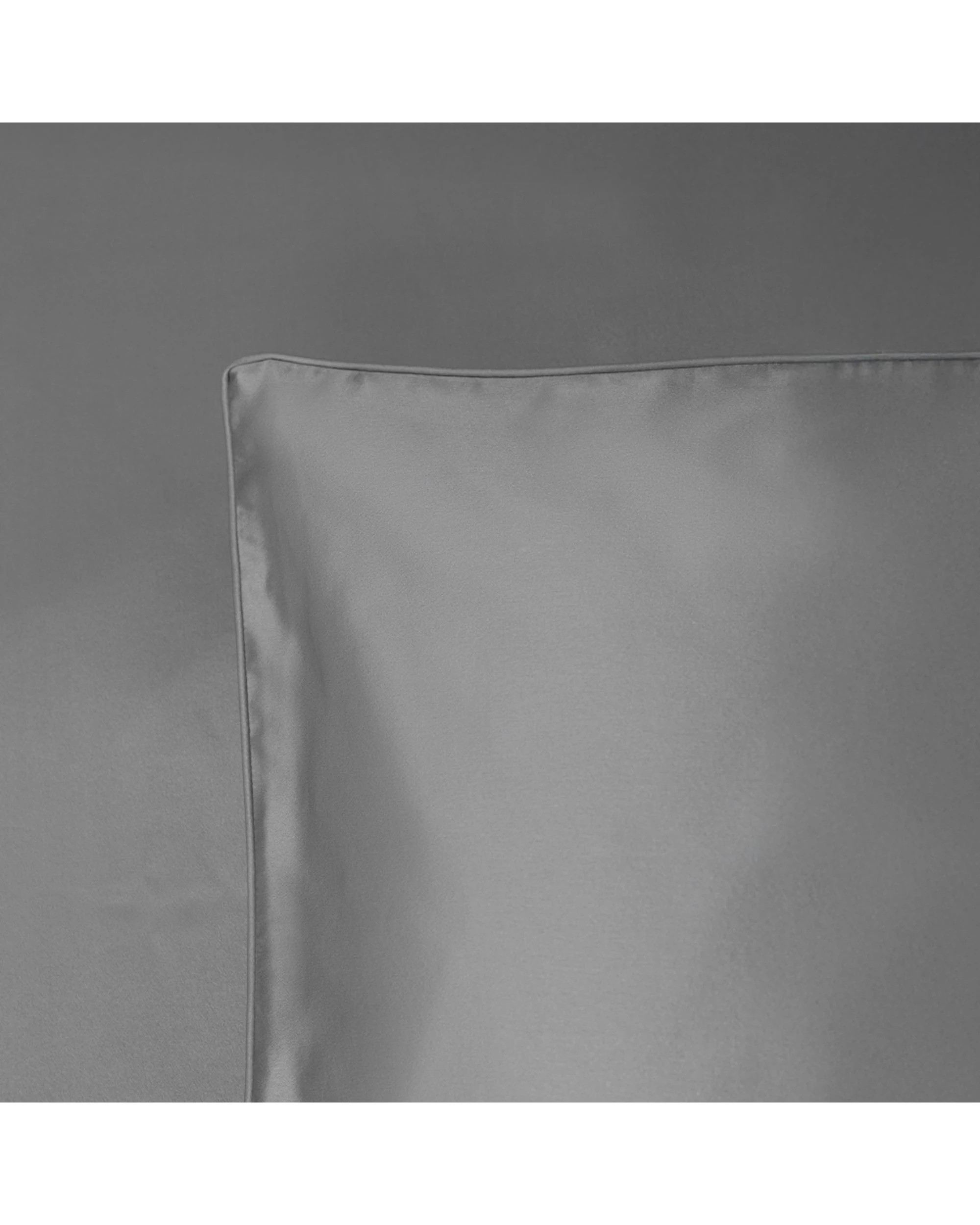 2 Bedding co Sheet Set 100% Mulberry Silk 22 Momme - Single Bed - Grey, 2 of 7