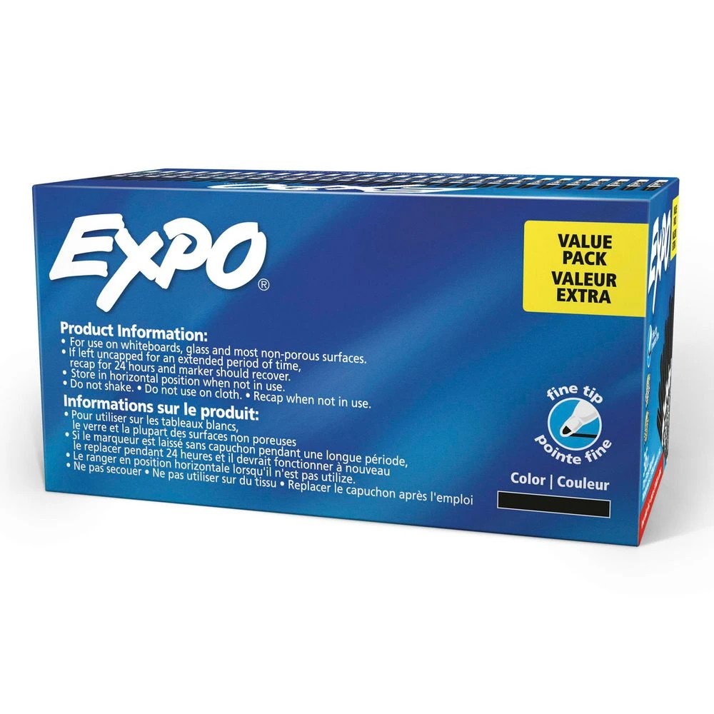 5 Expo Whiteboard Markers Fine Bullet Black 36 Pack, 5 of 5