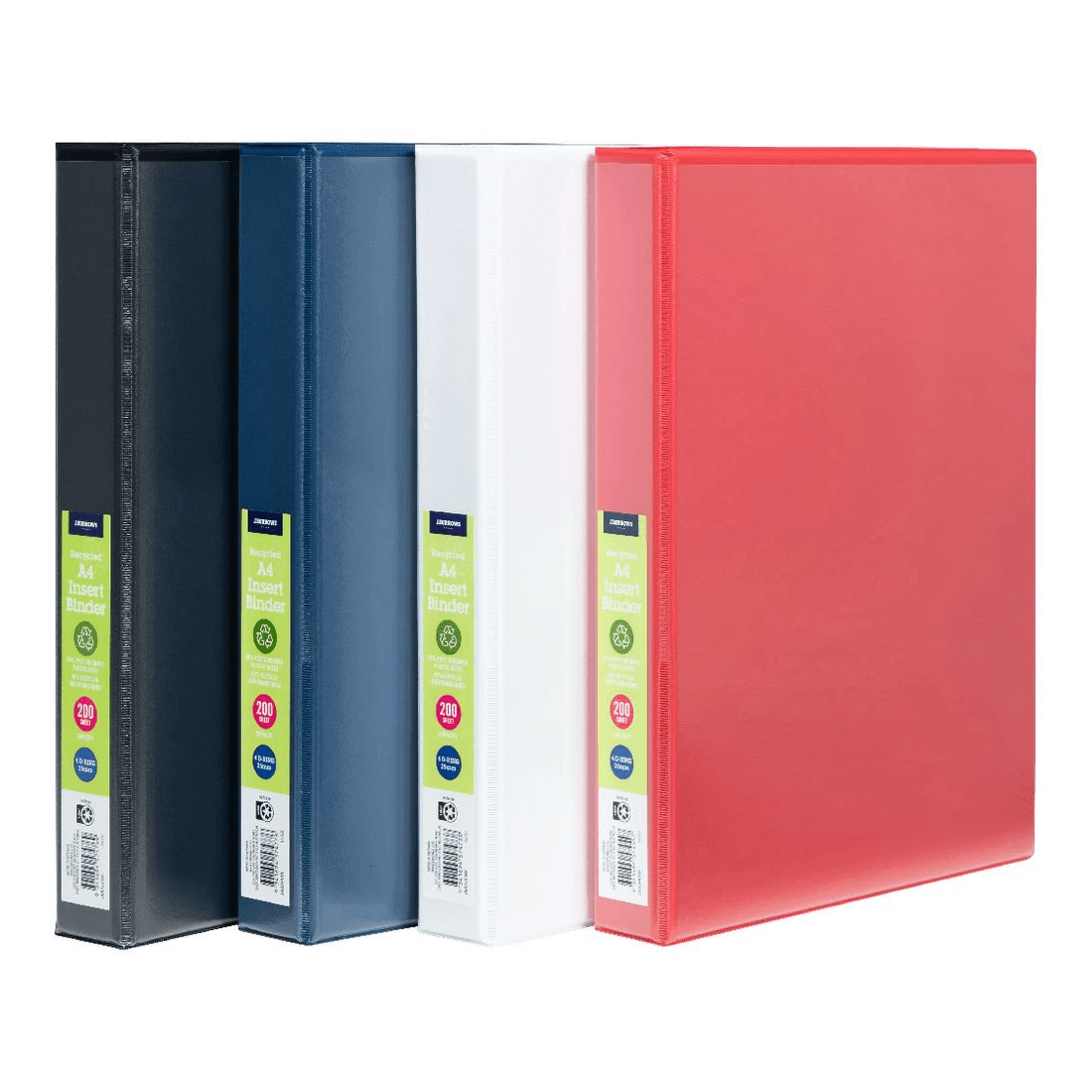 6 J.Burrows Insert Binder A4 4 D-Ring 25mm Blue, 6 of 6