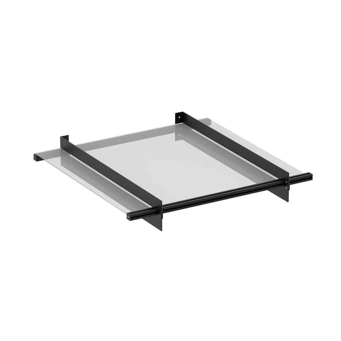 3 Instahut Window Door Awning Canopy 1mx1m Flat Transparent Sheet Metal Frame - Clear, 3 of 6