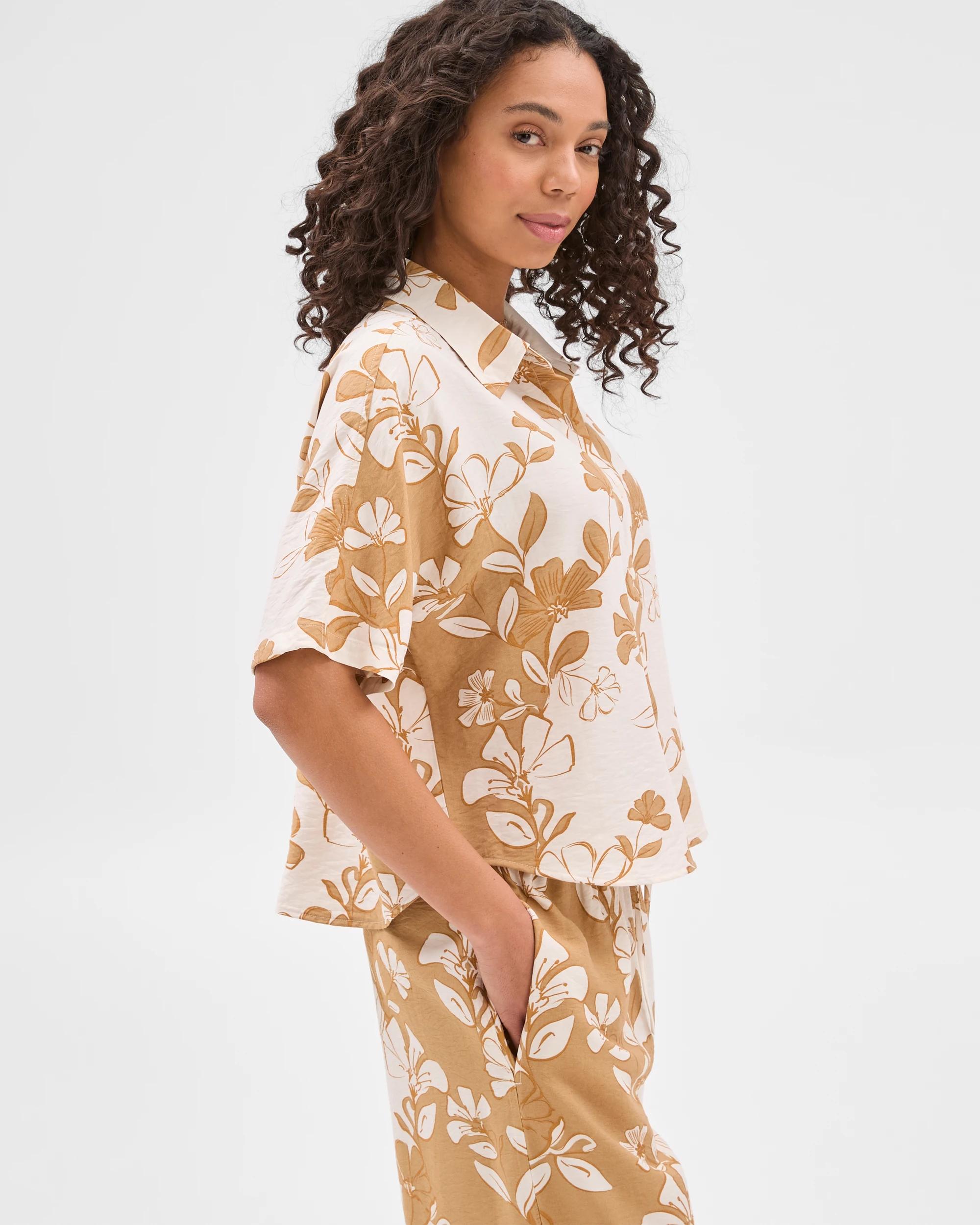 4 Target Printed Co-ordinated Shirt FLORAL PRINT, 4 of 6