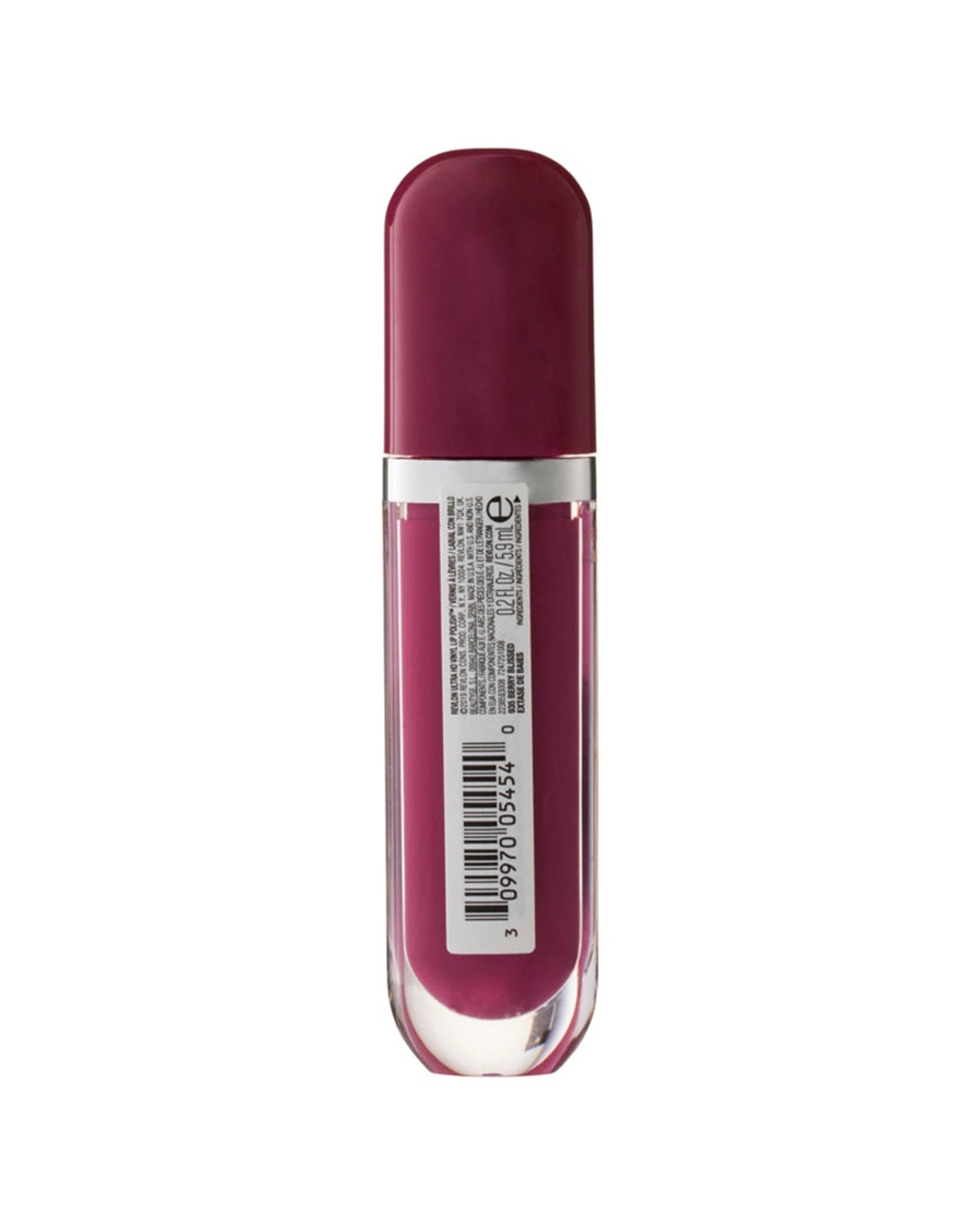 2 Revlon Ultra HD Vinyl Lip Polish High Shine Nourishing Berry Blissed - Burgundy, 2 of 2