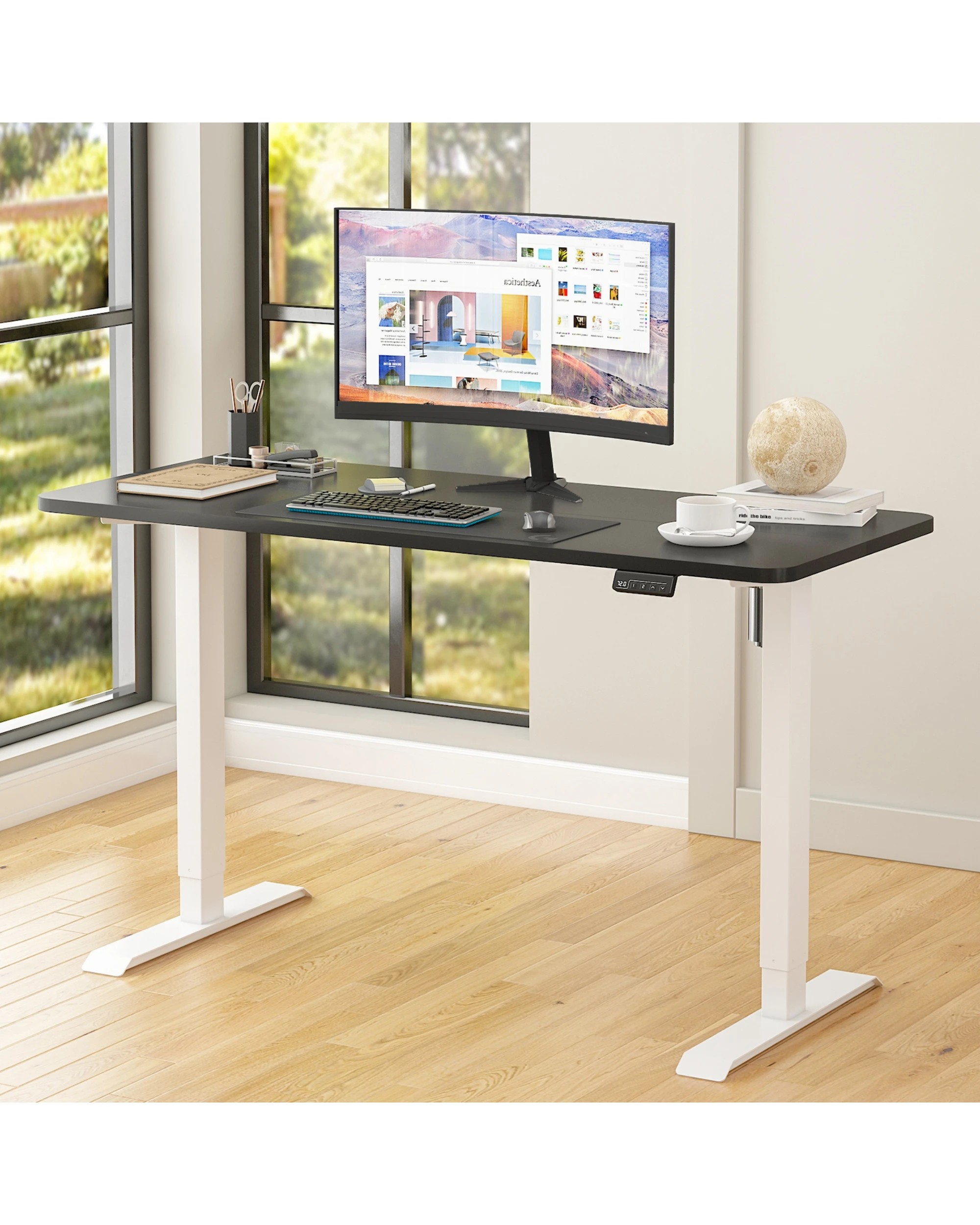 3 Advwin Electric Standing Desk Adjustable Height Ergonomic - Black, 3 of 3