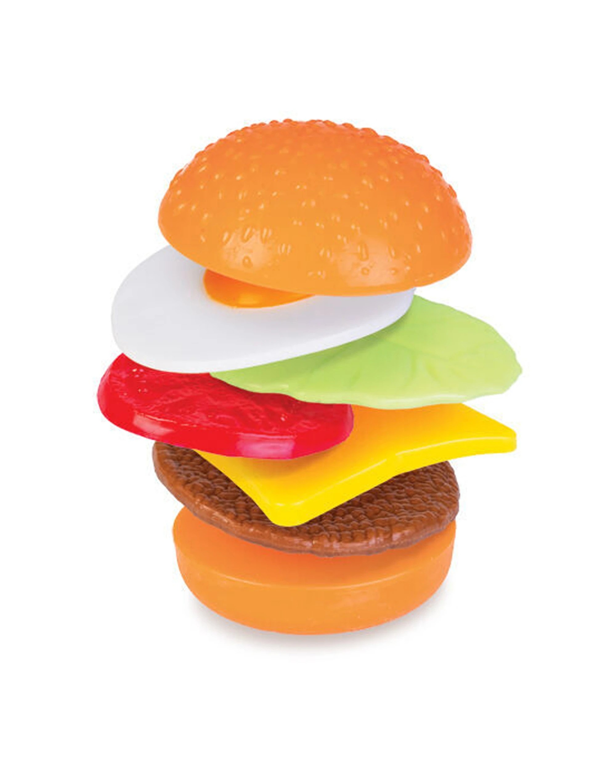 3 Smooshos 3x 7pc Build Your Own Burger Squishy Ball Childrens Toy 7x7x7.5cm - Multi, 3 of 5