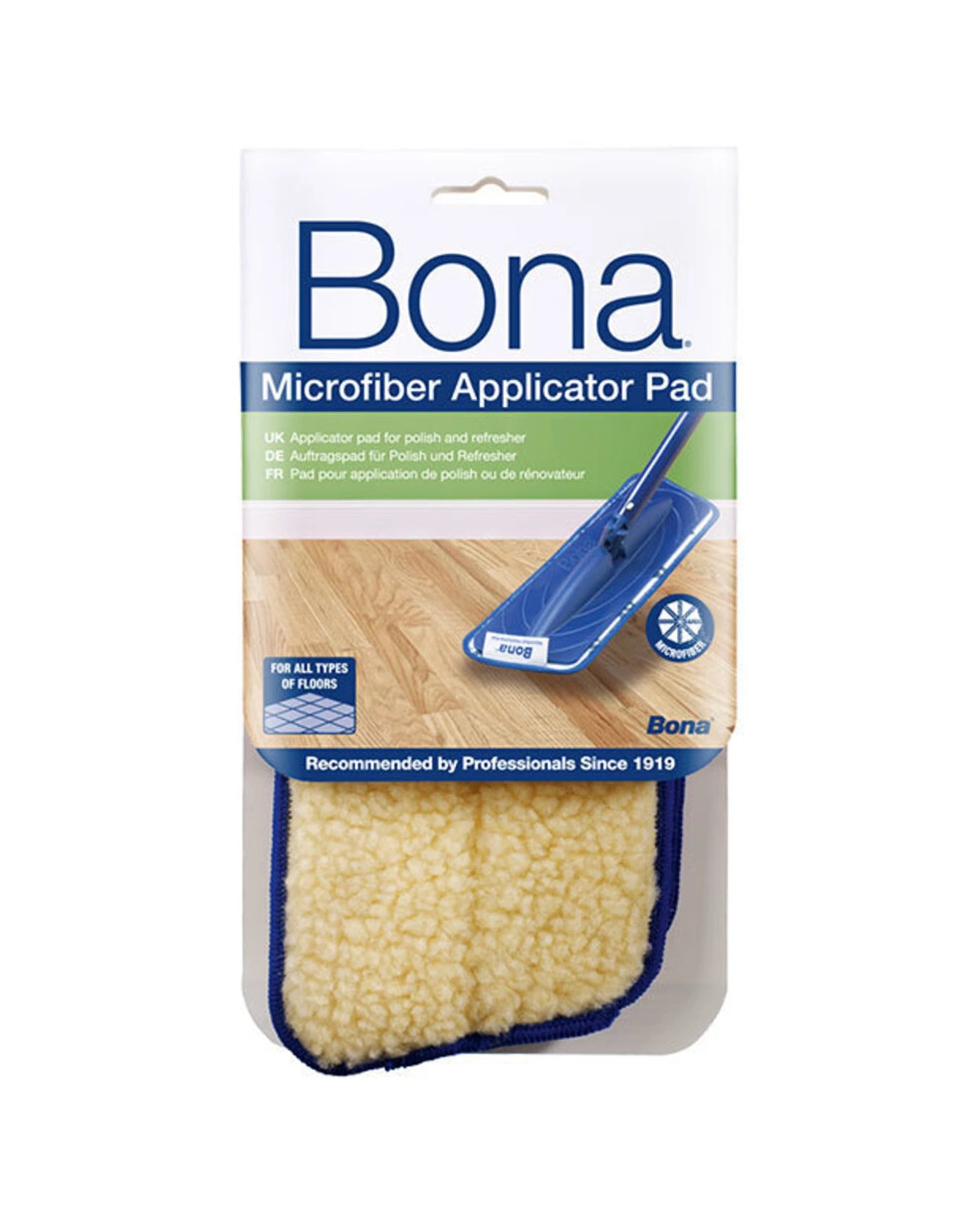 2 Bona Microfibre Applicator Cleaning Dusting Pads Washable Reusable Multipack - Multi, 2 of 4