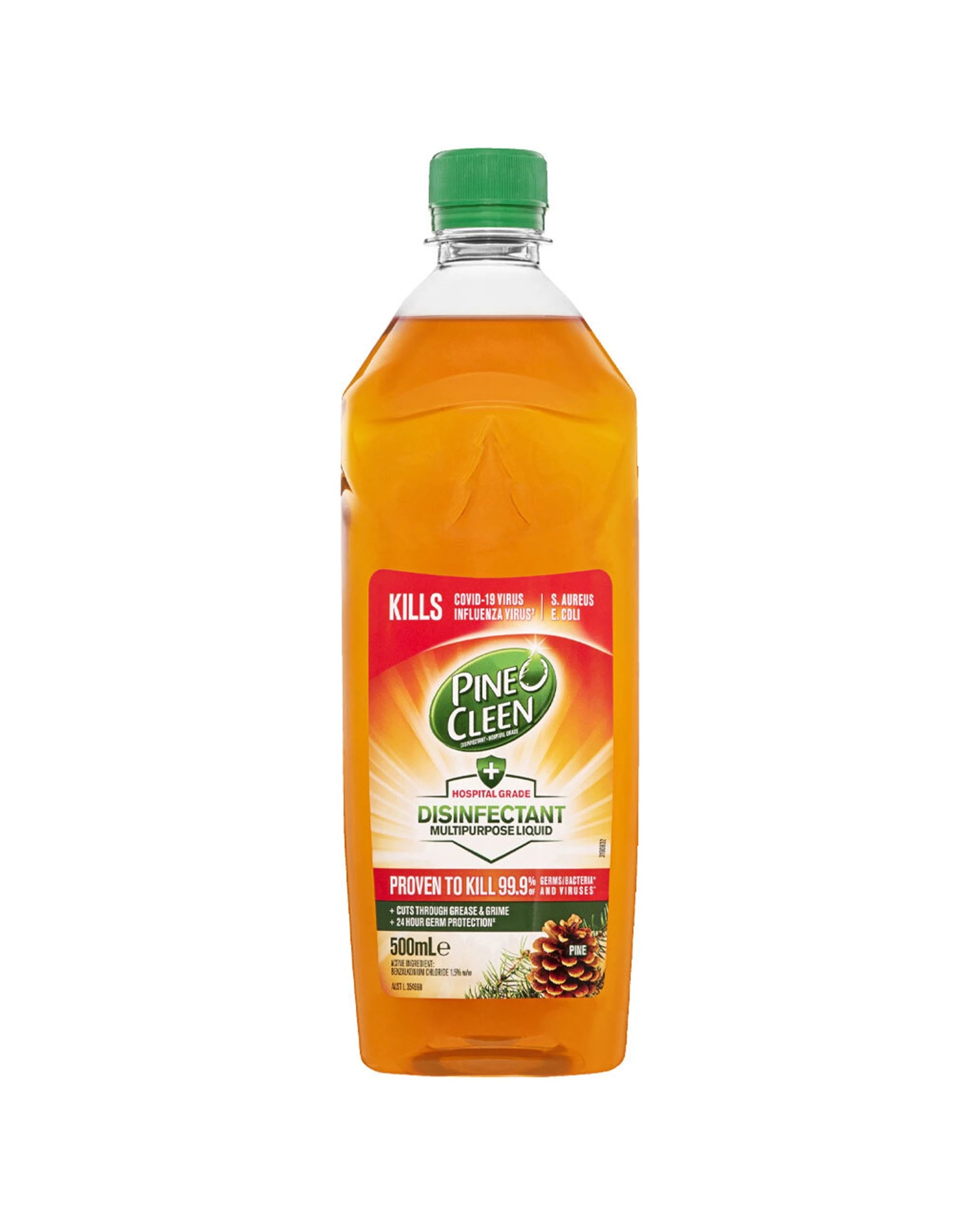2 Pine O Cleen Disinfectant Anti-Bacterial Pine 8 Pack 500ml Hospital Grade - Multi, 2 of 3