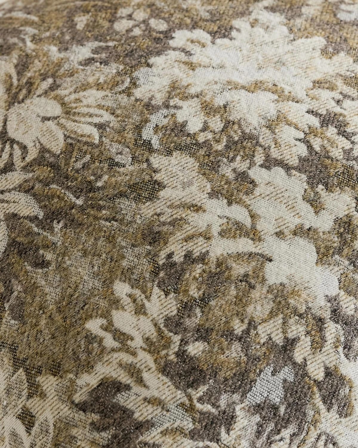 2 Gioia Casa 2-Pack Vintage Botanical Chenille Cushion Covers 30cm x 50cm - Beige, 2 of 3