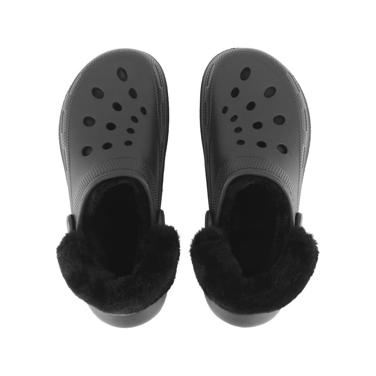 3 Faux Fur Lined Platform Clogs Black, 3 of 4