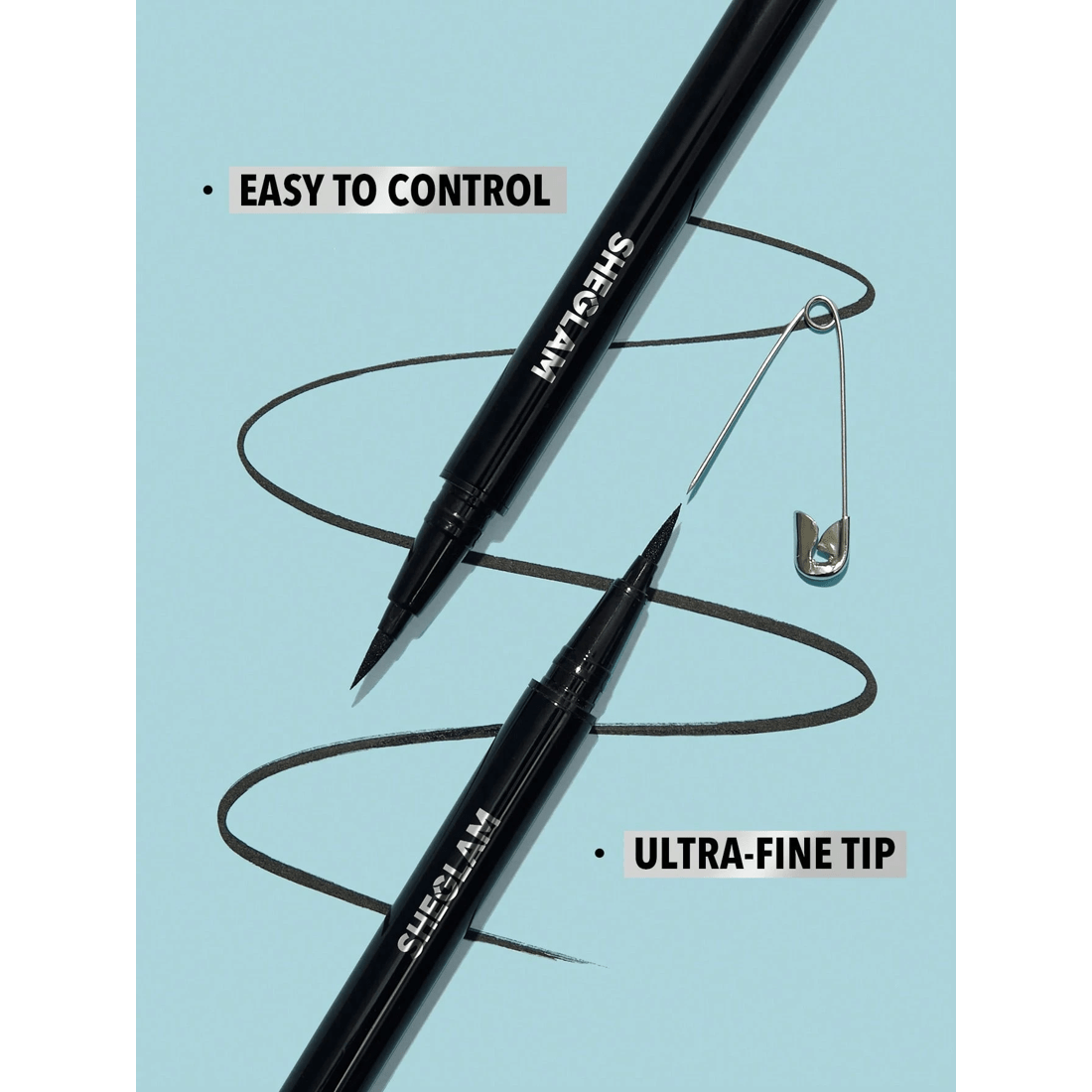 4 SHEGLAM Pro Precision Waterproof Liquid Eyeliner - Black, 4 of 5