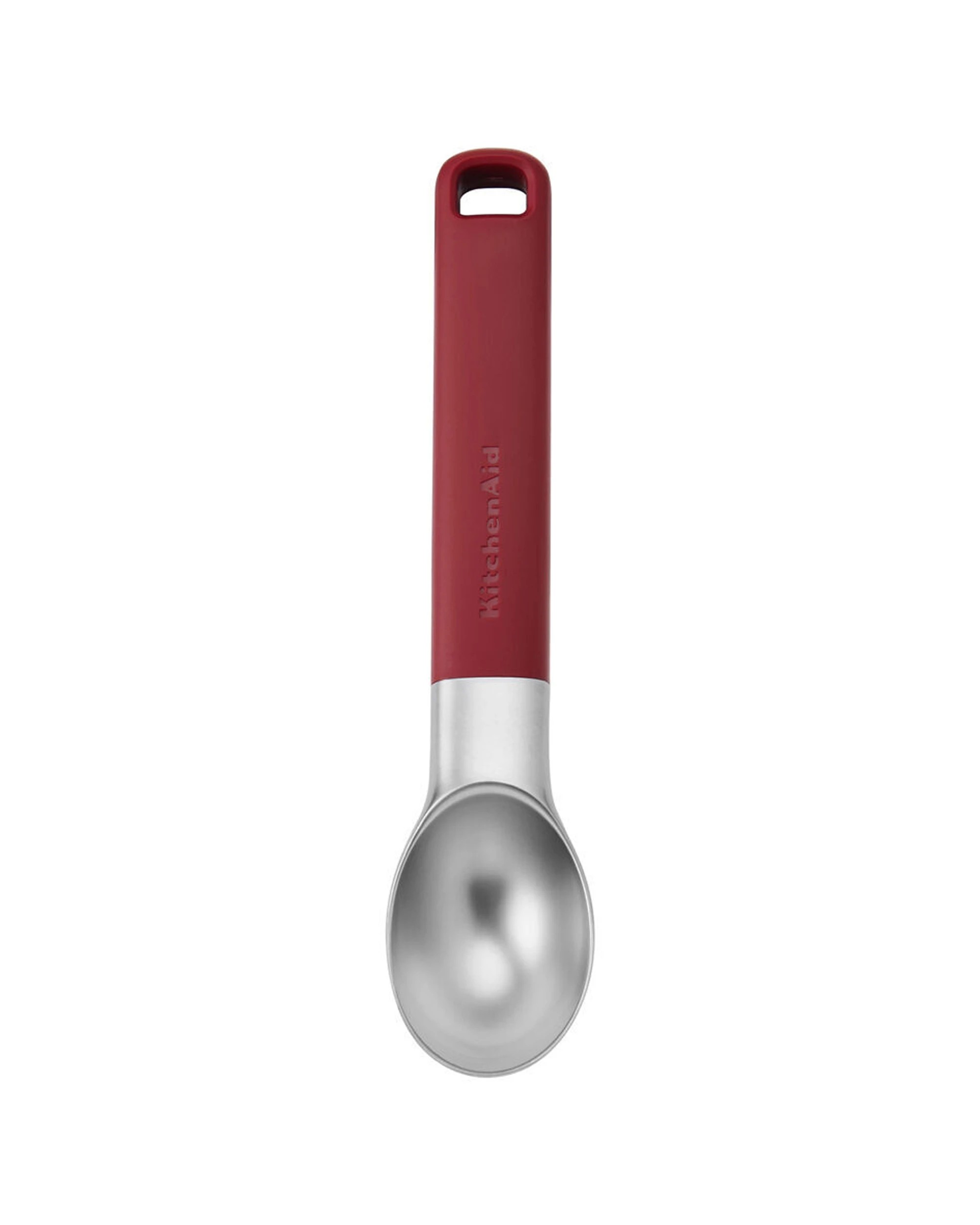 3 KitchenAid 2PK Classic Metal Ice Scooper Ergonomic Handle Dishwasher Safe Kitchen Utensil - Red, 3 of 6