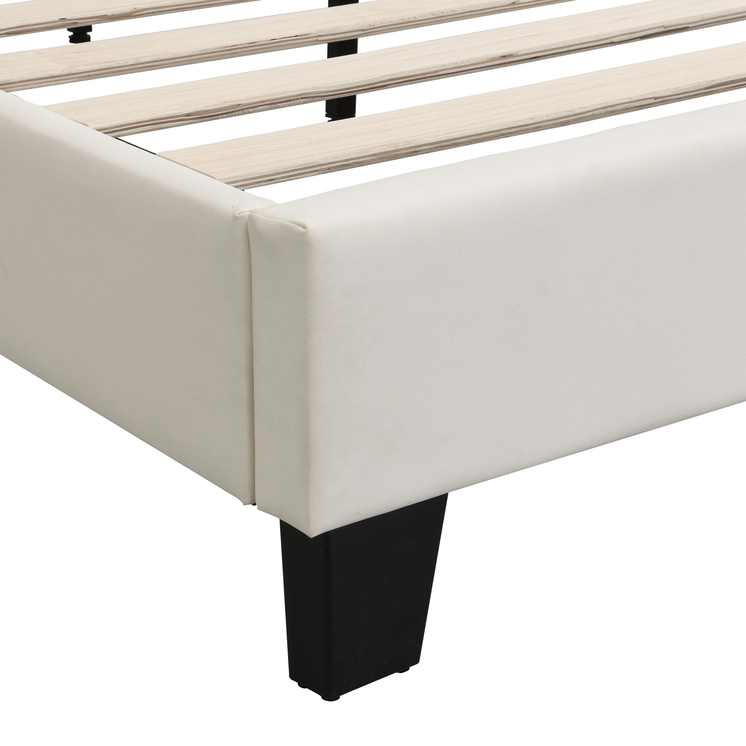 7 IHOMDEC BEF05 Button Tufted Queen Bed Frame - Beige - Beige, 7 of 10