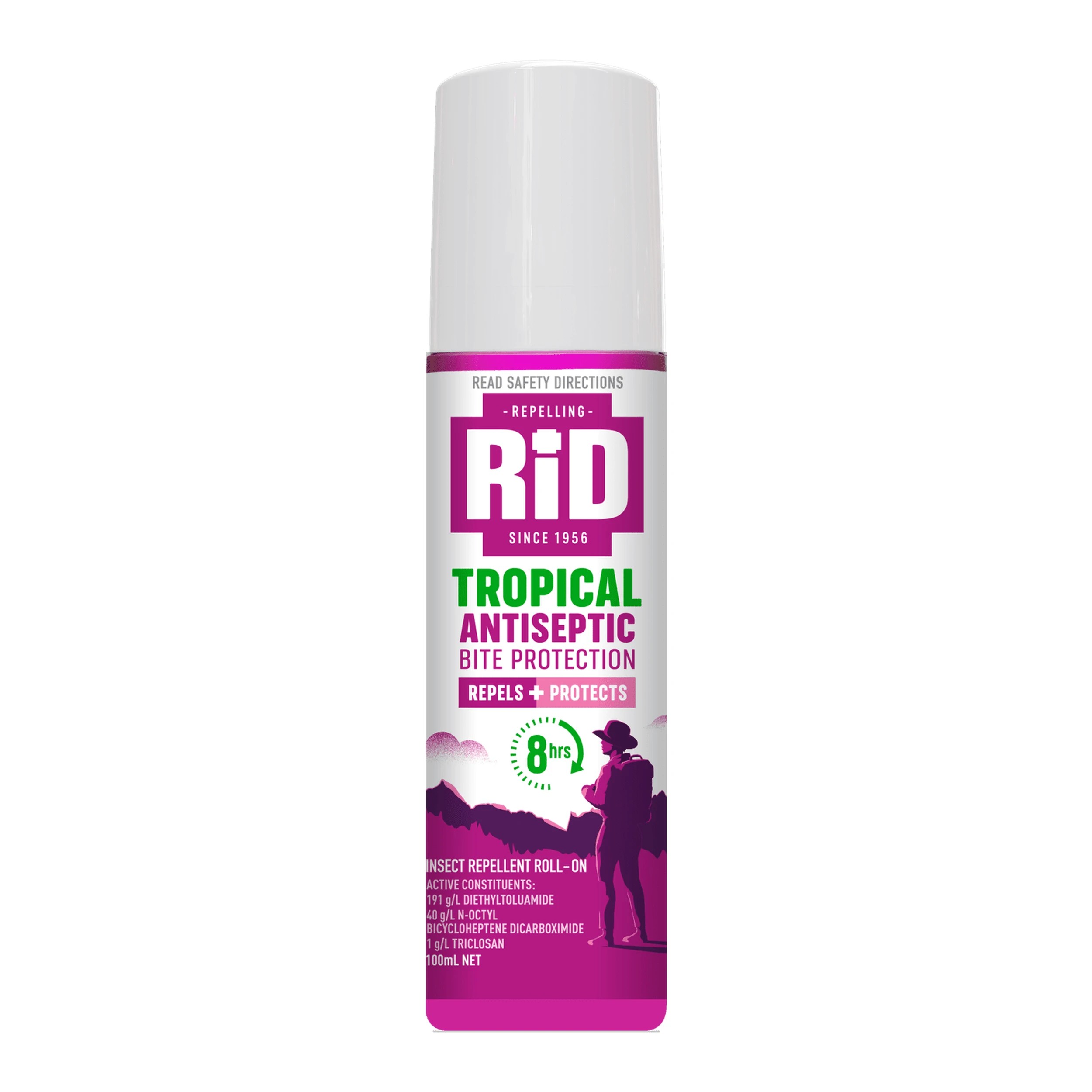1 RID Medicated Insect Repellant Tropical Strength Roll On 100mL, 1 of 1