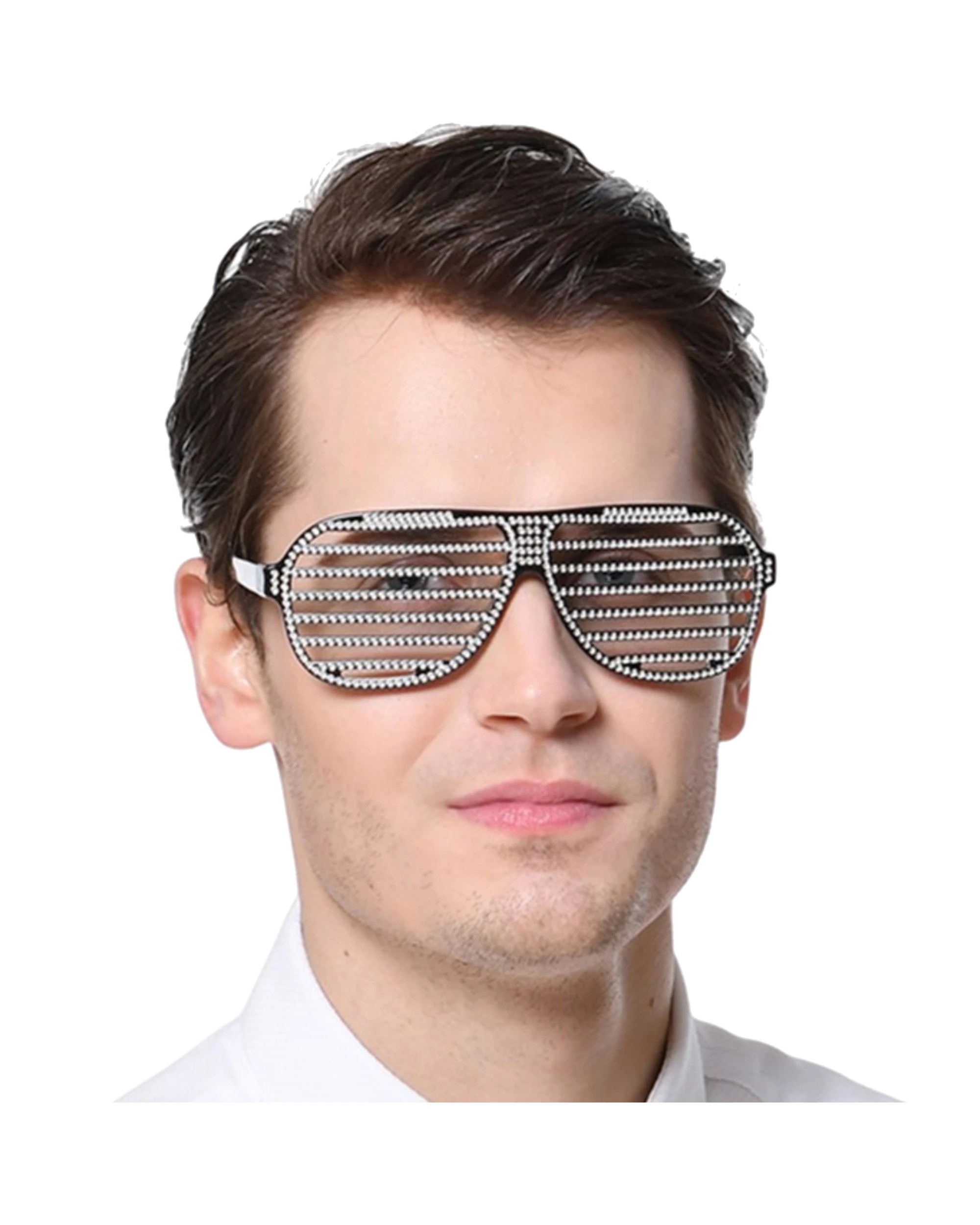 1 Oceana Bling Shutter Shade Glasses - One Size - Black, 1 of 2