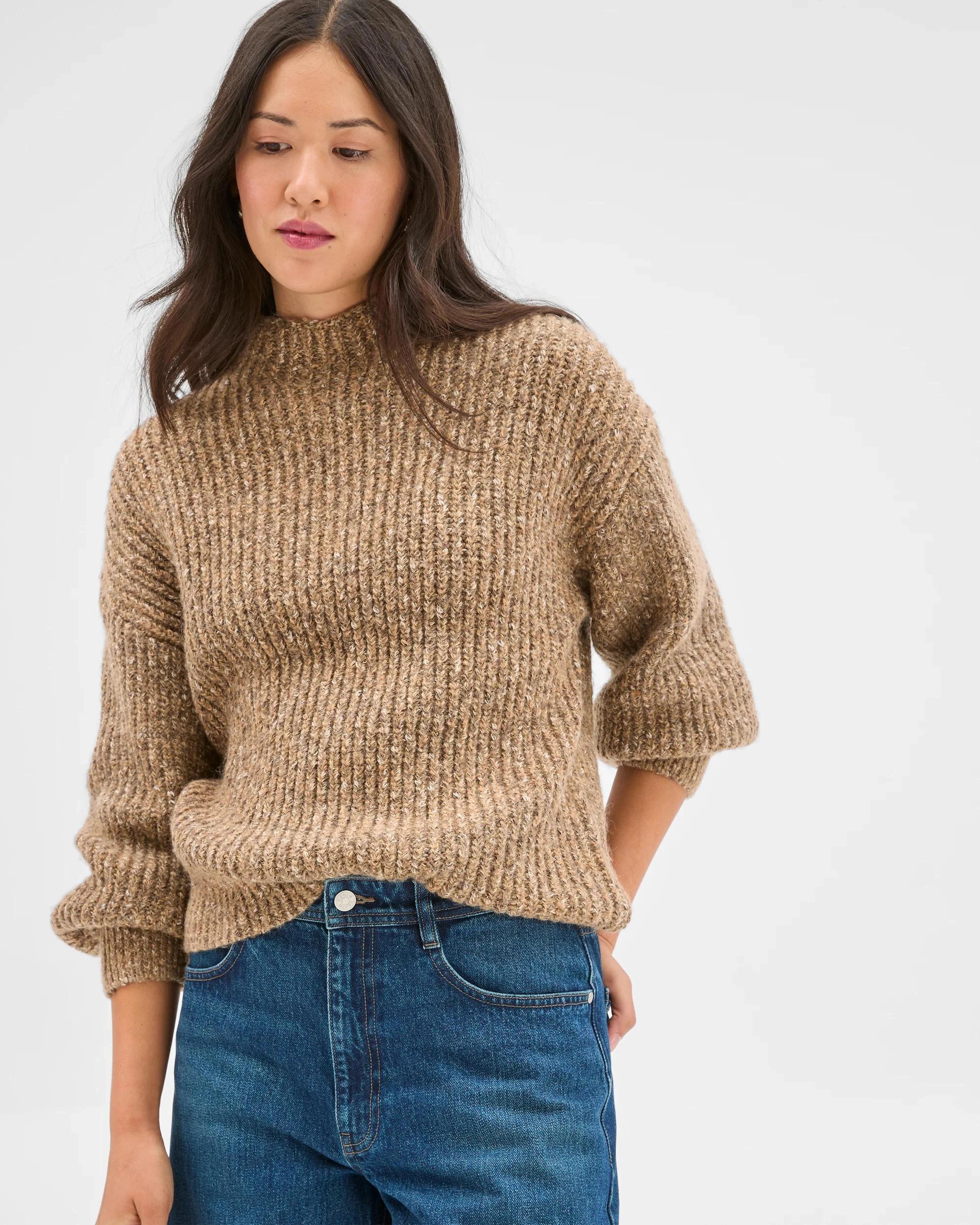 3 Target Woman Twist Yarn High Neck Jumper NATURAL TWIST, 3 of 8