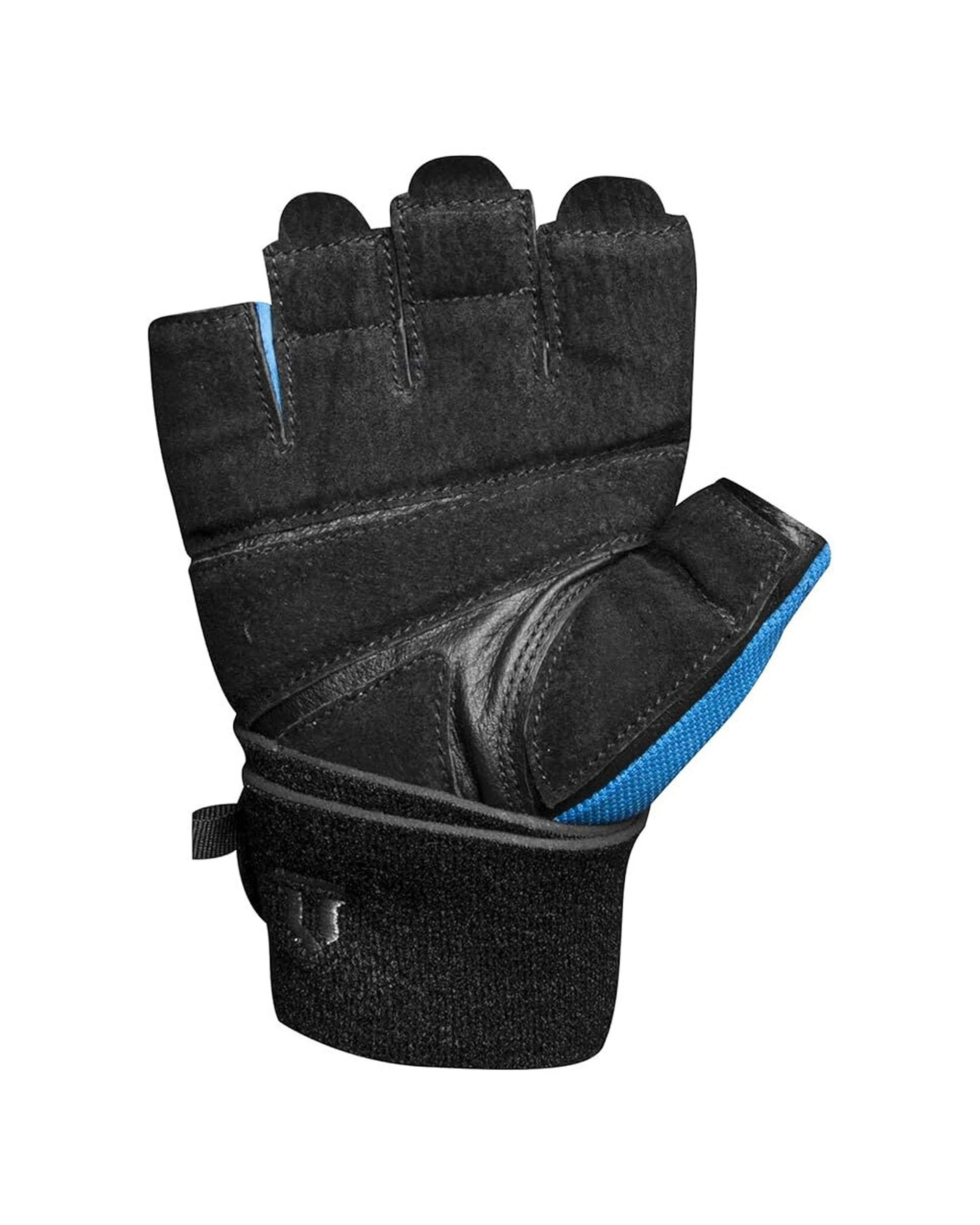 3 Lifttech Fitness Elite Weight Gloves With Wrist Wrap - Large Leather Palm - Multi, 3 of 3