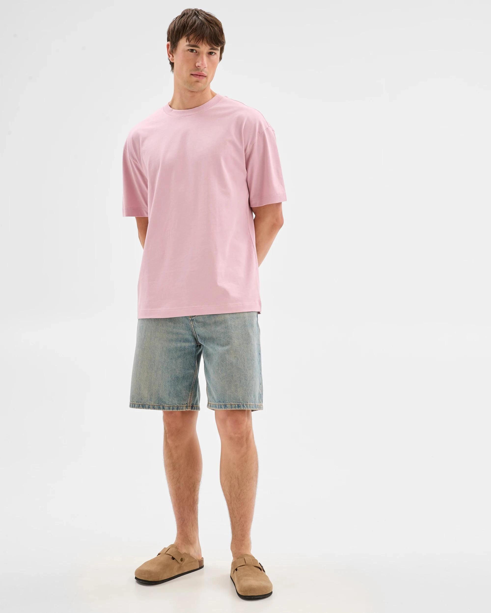 5 Commons Australian Cotton Oversized Heavy Core T-Shirt PINK, 5 of 5