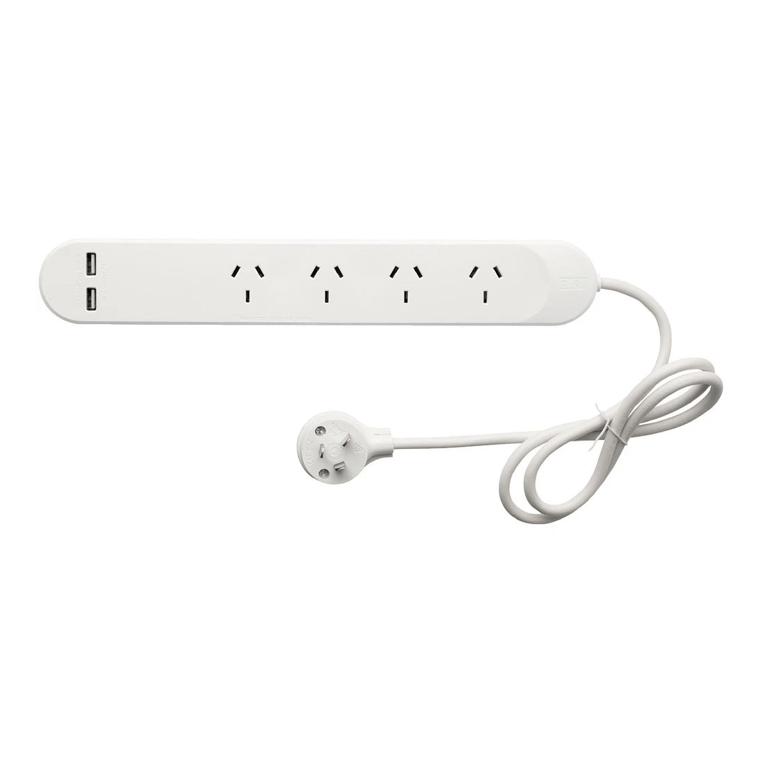 1 HPM 4 Outlet Powerboard with USB-A Ports, 1 of 1