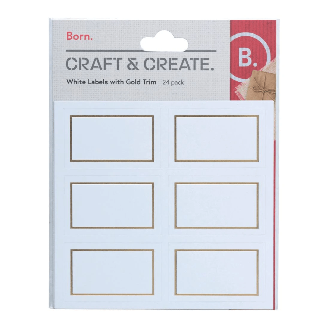 1 Born Adhesive Labels 24 Pack, 1 of 2