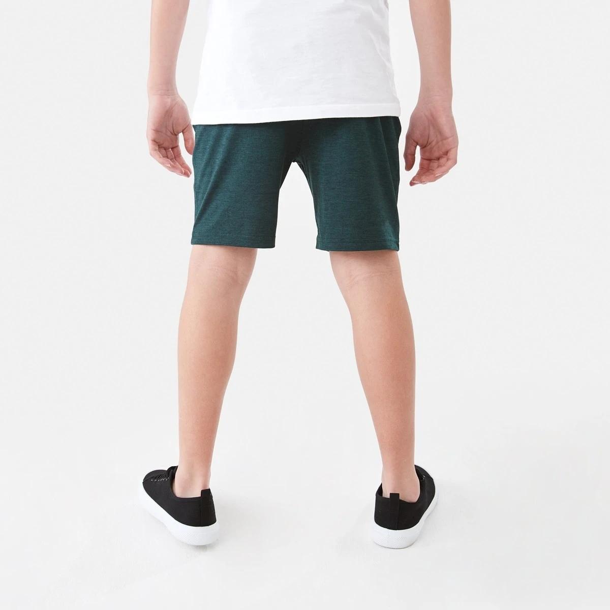 2 Active Kids Knit Shorts Text Green, 2 of 8