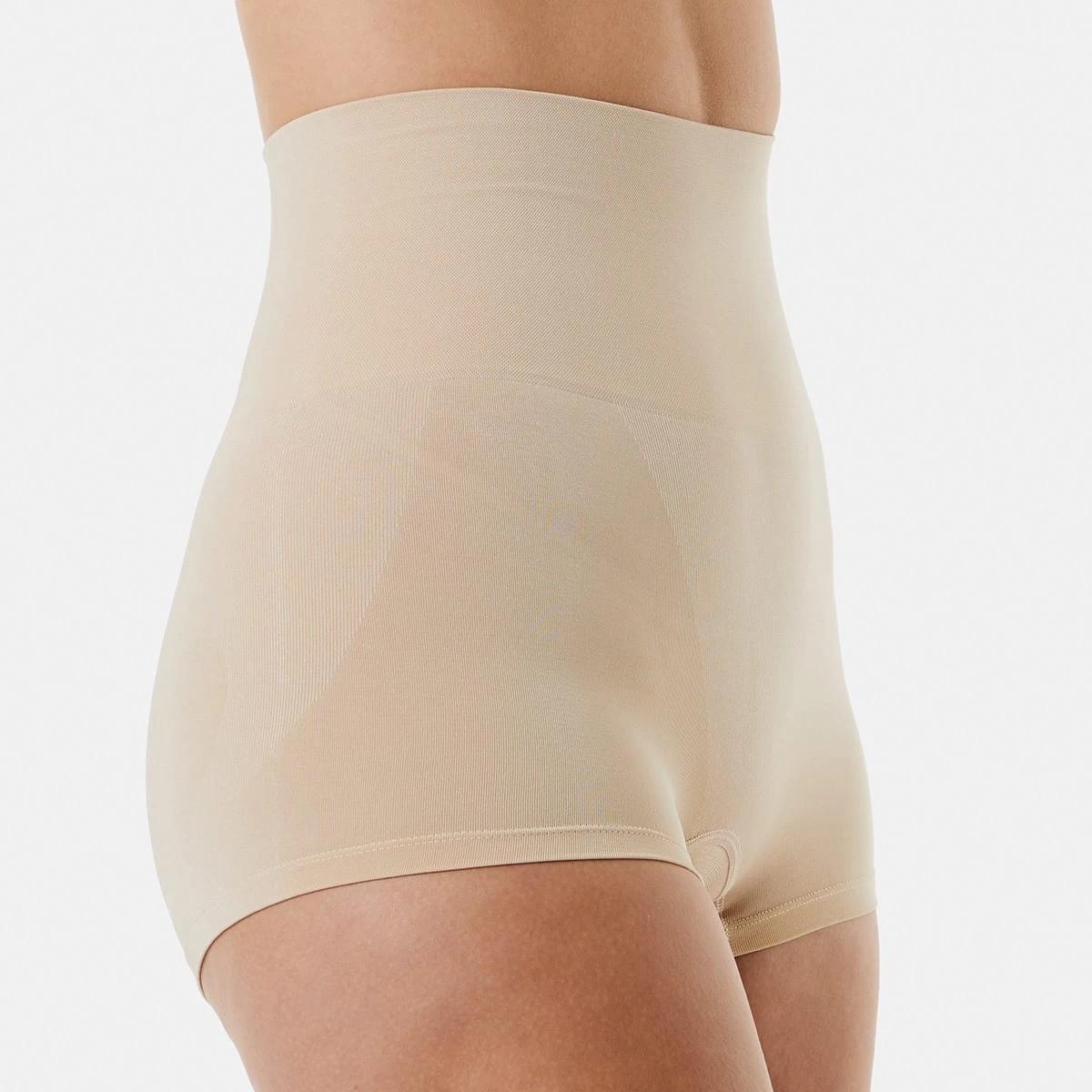 4 2 Pack Seamfree Boyleg Shaping Shorts BLACK, BEIGE, 4 of 8