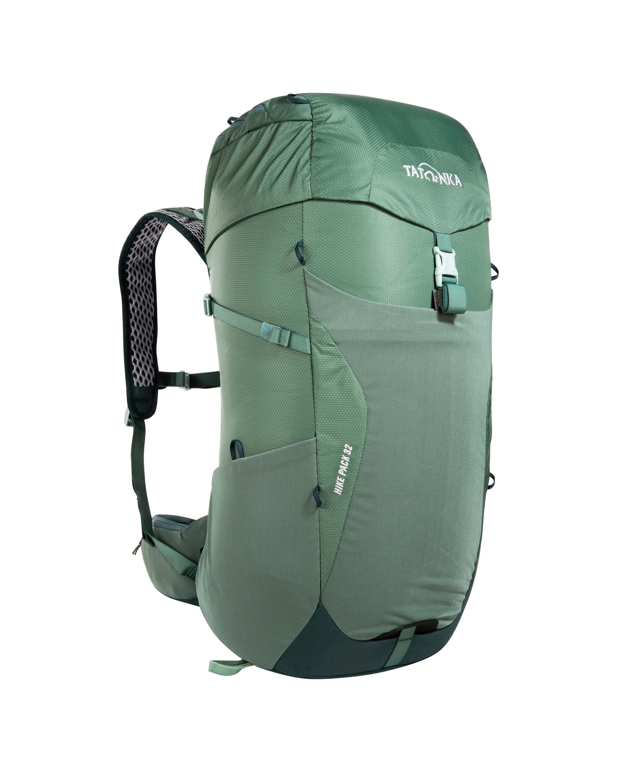 1 Tatonka Hike Pack 22L Hiking Backpack Ventilated Back Rain Cover Hydration - Green, 1 of 4
