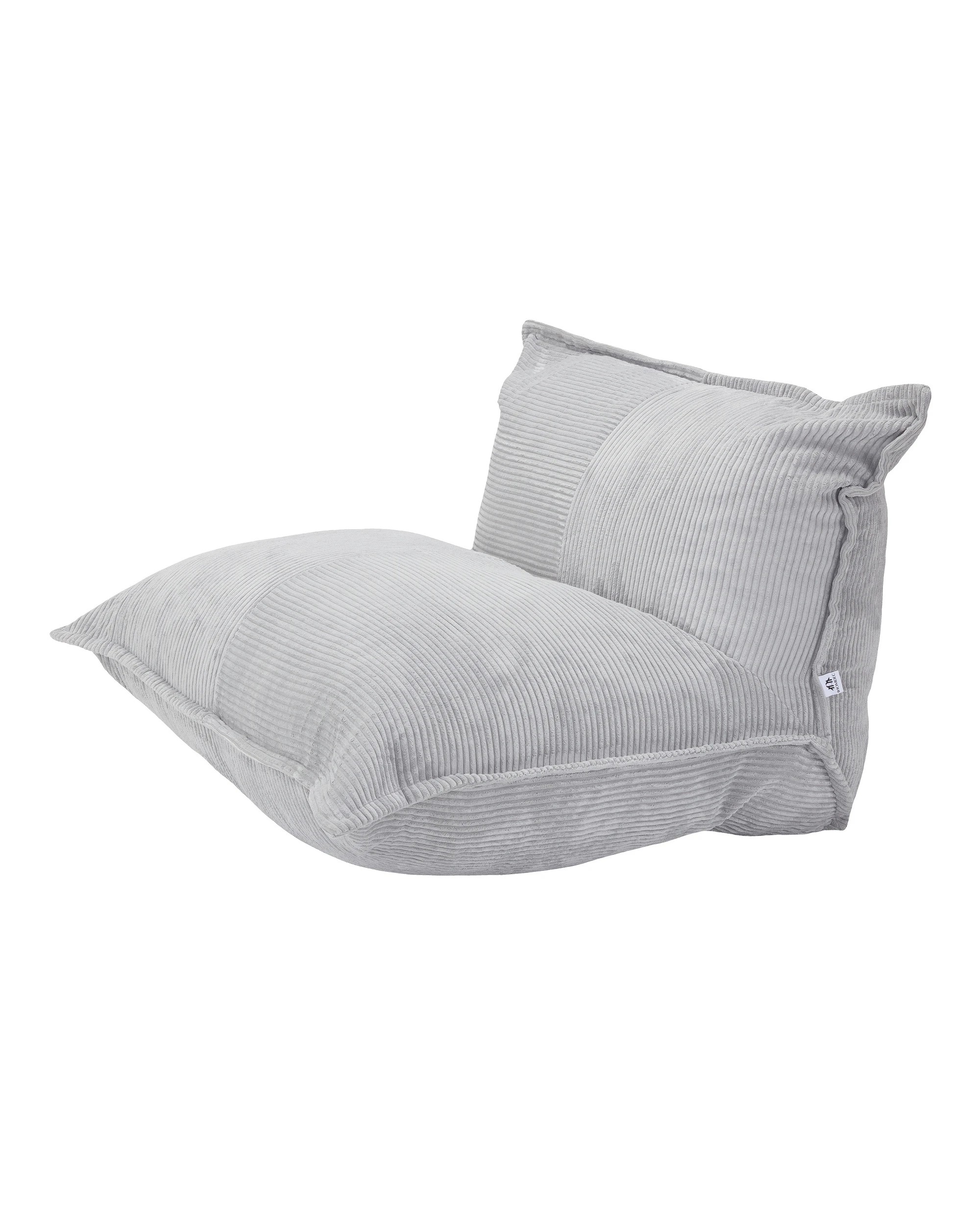 2 IHOMDEC L Shape Corduroy Compression Sofa - Grey, 2 of 10
