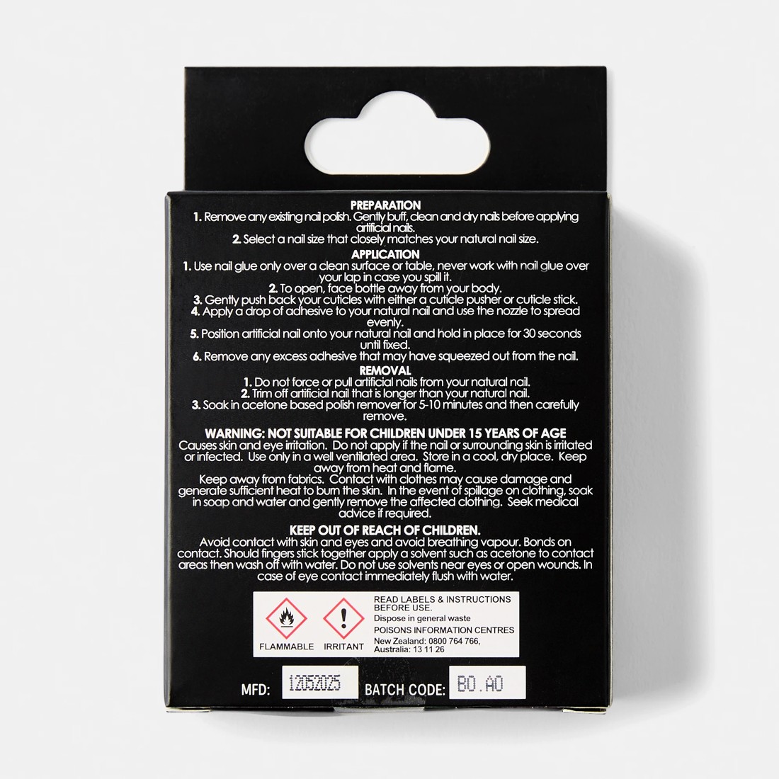 2 OXX Cosmetics 24 Pack Artificial Nails with Adhesive - Almond Shape, French Tip, 2 of 5