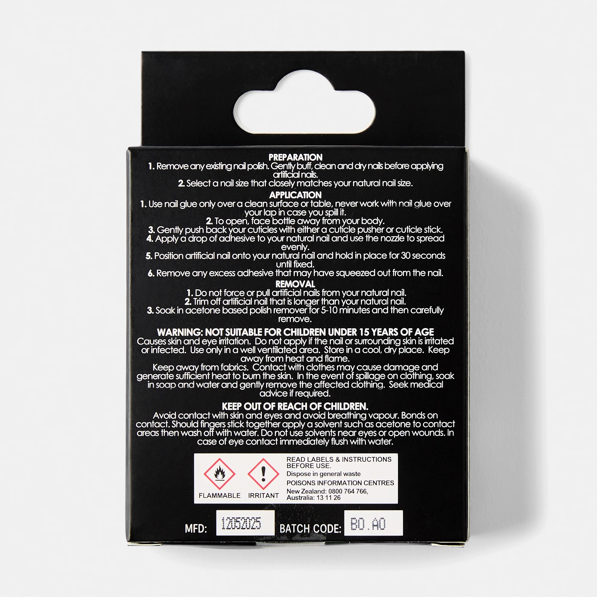 2 OXX Cosmetics 24 Pack Artificial Nails with Adhesive - Almond Shape, French Tip, 2 of 5