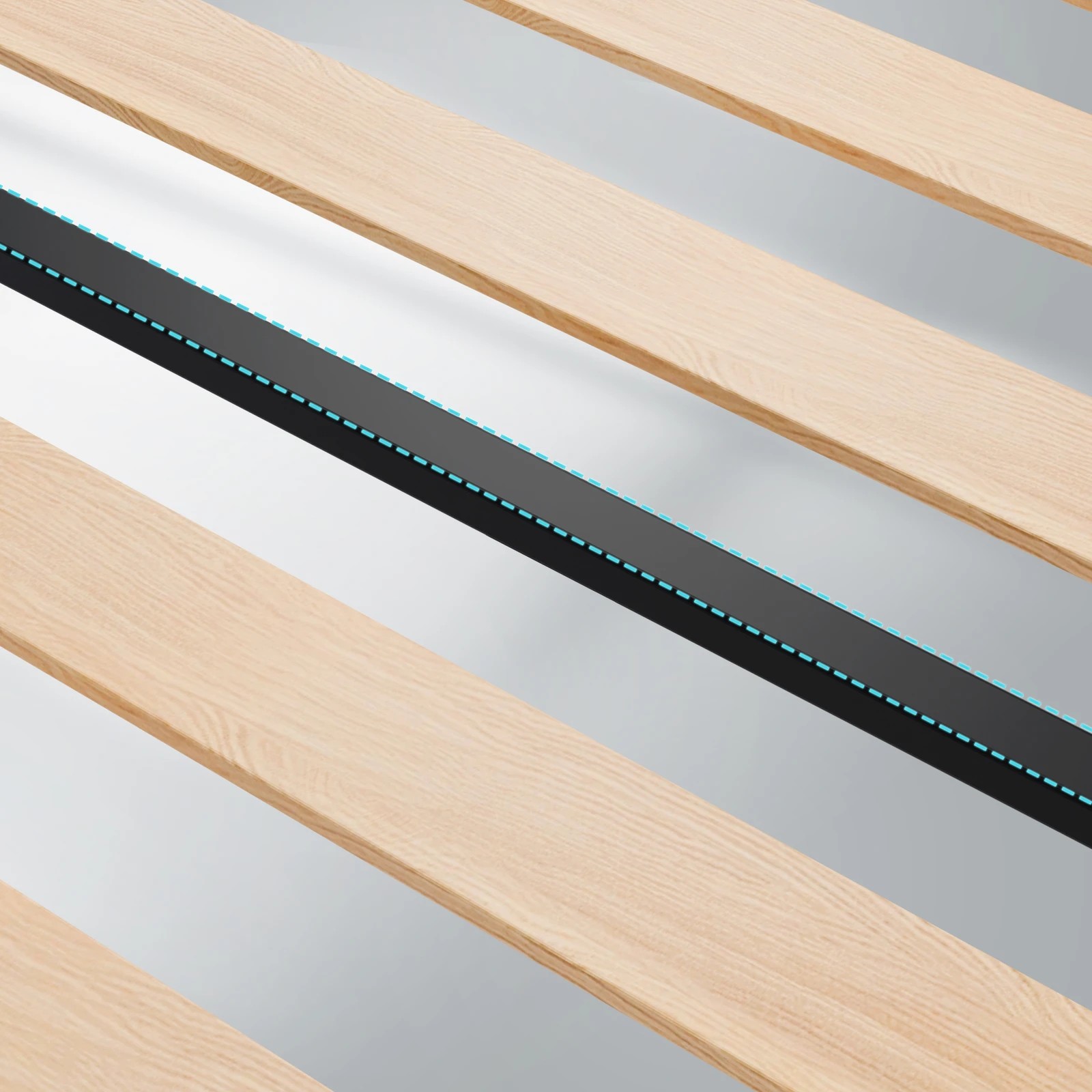 8 Alfordson Bed Frame Single Size Upholstered Wingback Base Leather Sarah - Black, 8 of 10