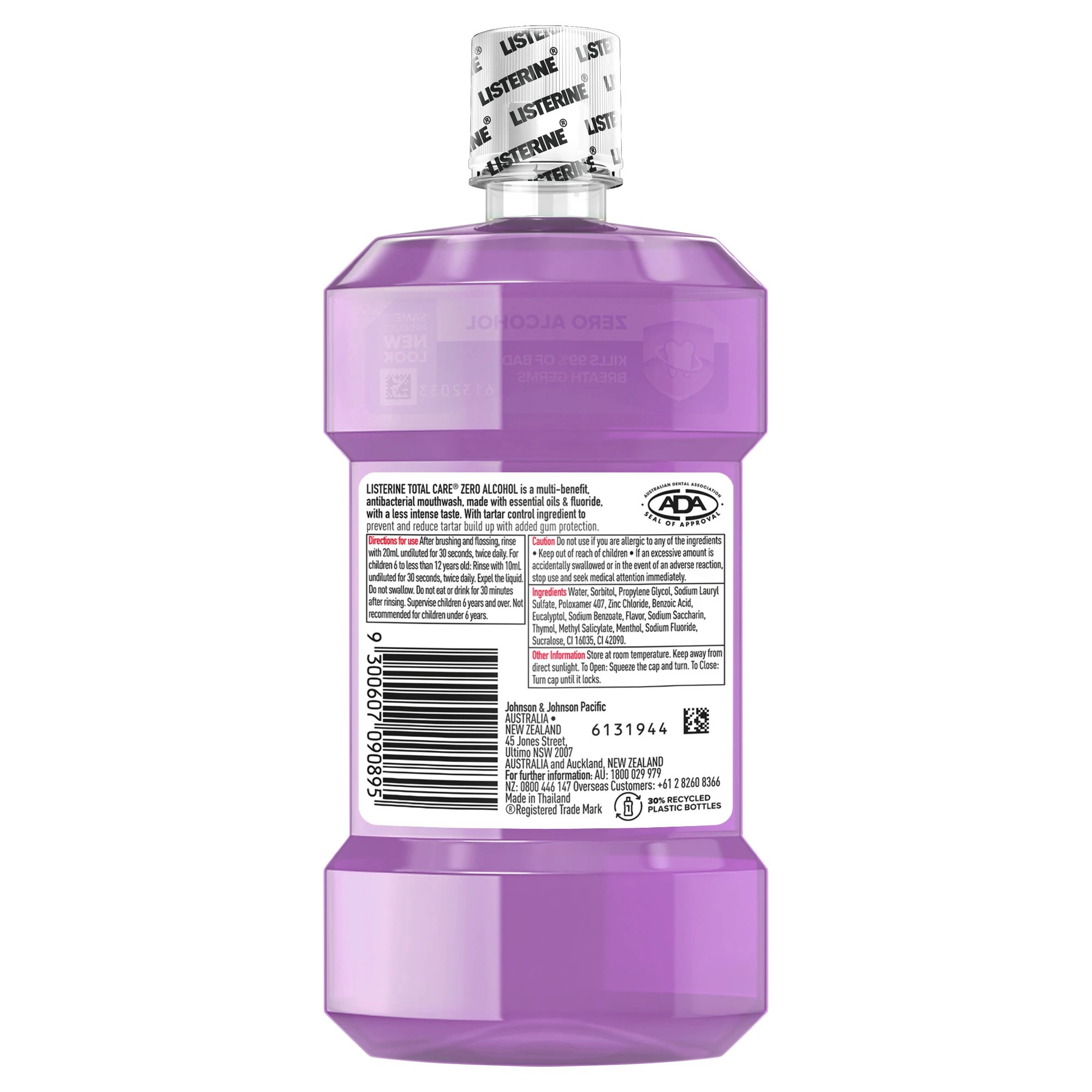 2 Listerine Total Care Zero Alcohol Mouthwash 250ml, 2 of 10