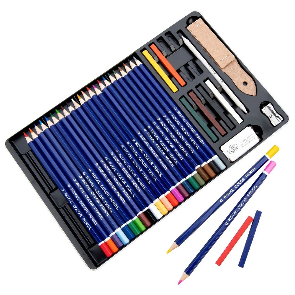 3 Royal & Langnickel Colour Pencil Drawing Set 36 Piece, 3 of 6