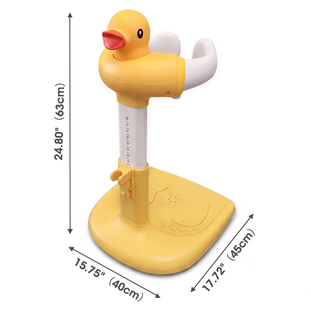 2 PlayPals Baby Shower Stand Adjustable Infant Bathtub Standing Support - Yellow, 2 of 3