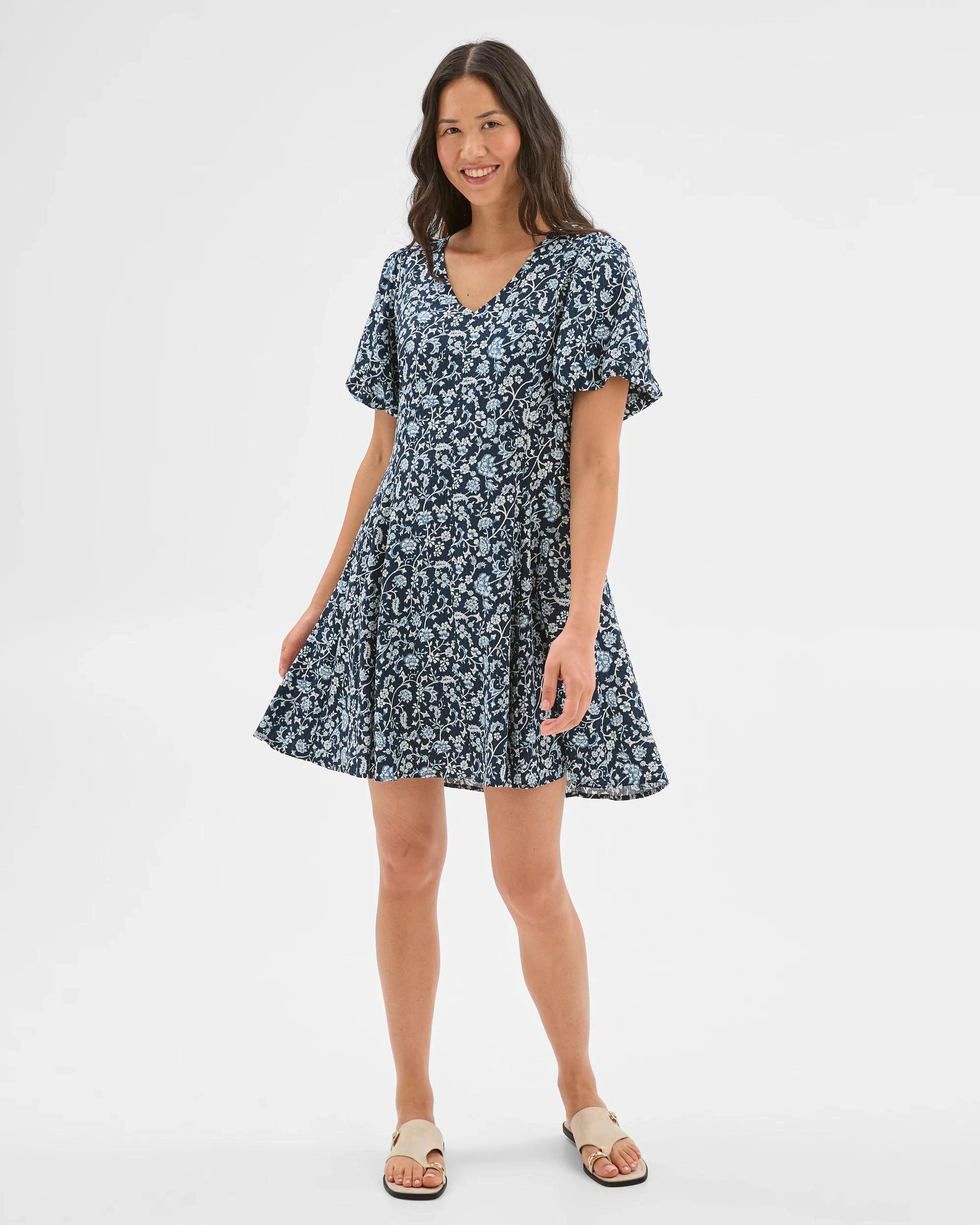 3 Target Godet Mini Dress PAISLEY FLORAL, 3 of 6