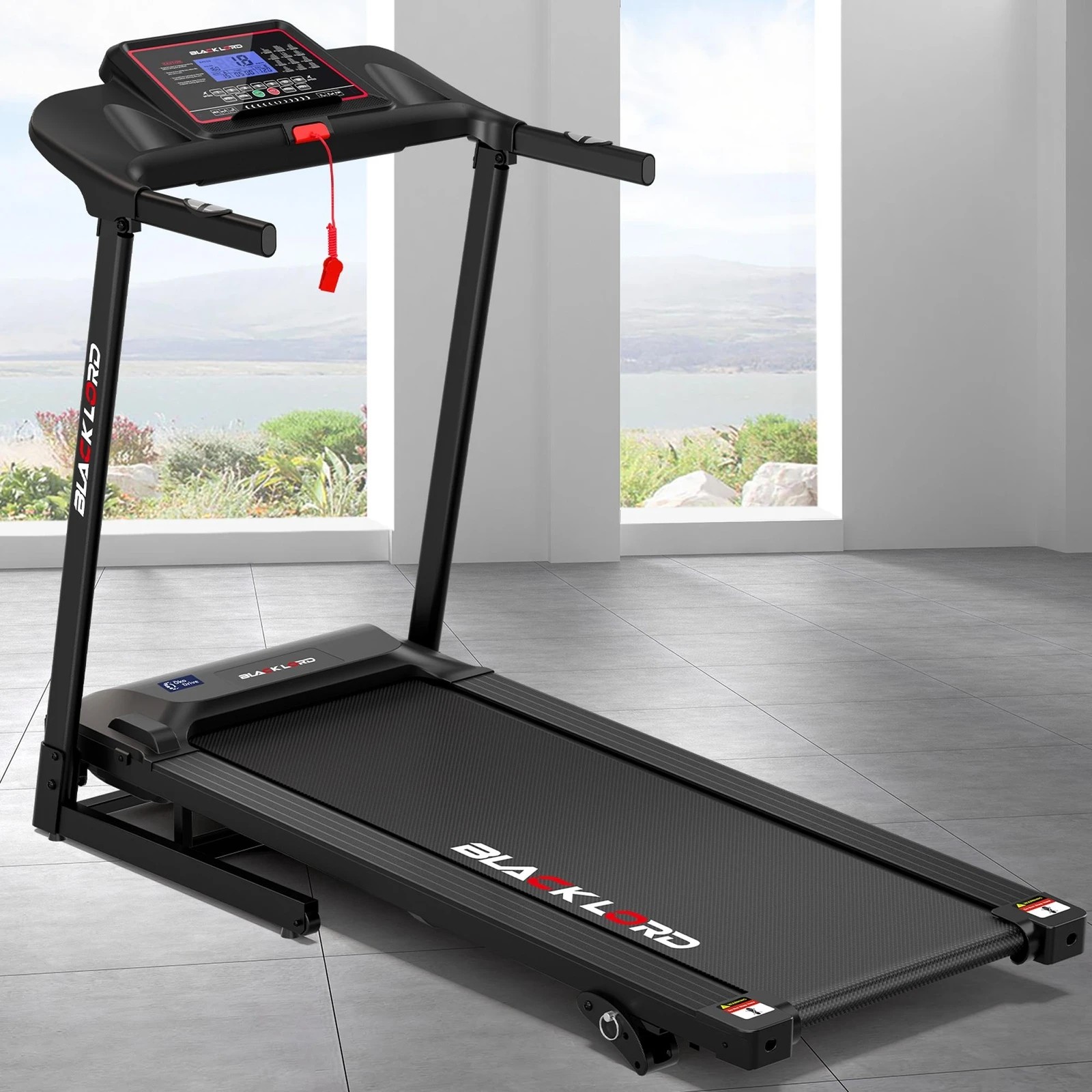 4 Black Lord Treadmill Electric Home Gym Fitness Exercise Equipment Incline 450mm, 4 of 4
