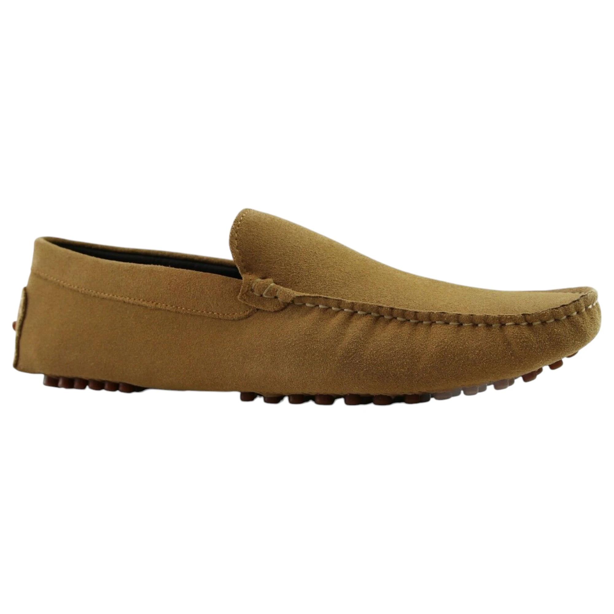 1 Zasel Mens Summer Boat Shoes Suede Casual Slip On Deck Driving Loafers CAMEL, 1 of 4