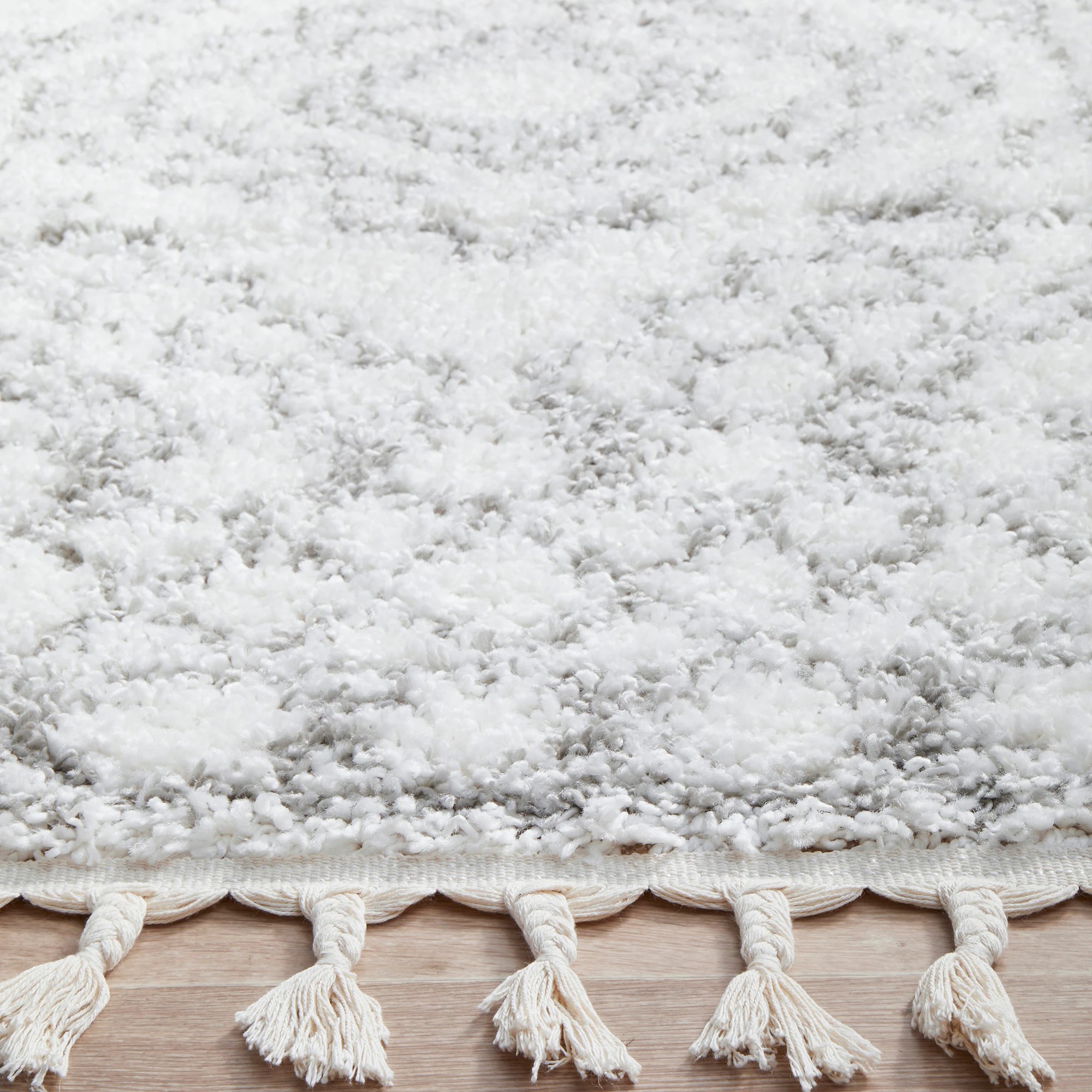 5 Common Ground Rugs Tangier Fez 380x280cm - Extra Large Shag Rug - Natural, 5 of 8