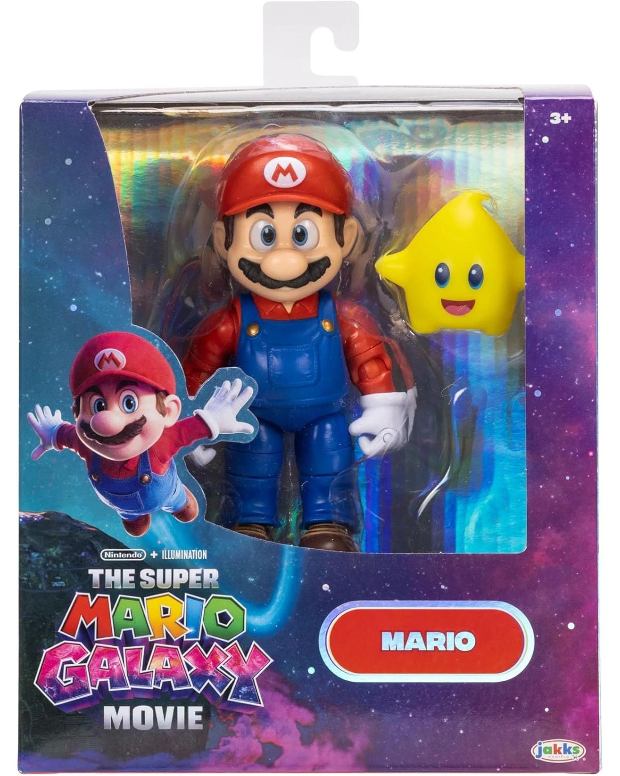 1 Super Mario Galaxy Movie Mario with Luma 5 inch Figure, 1 of 10