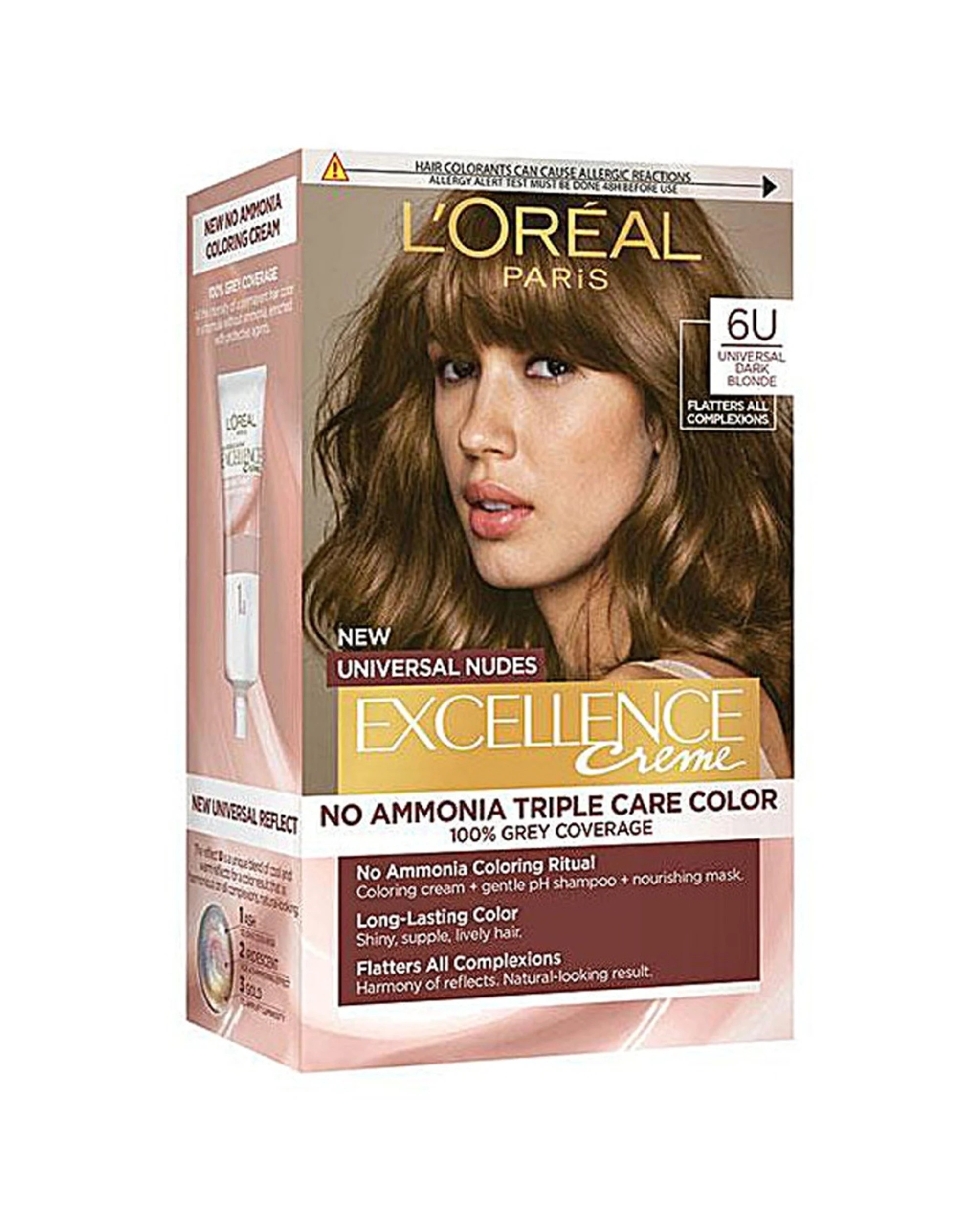 1 Loreal Excellence Creme Nude 6U Universal Dark Blonde, 1 of 1