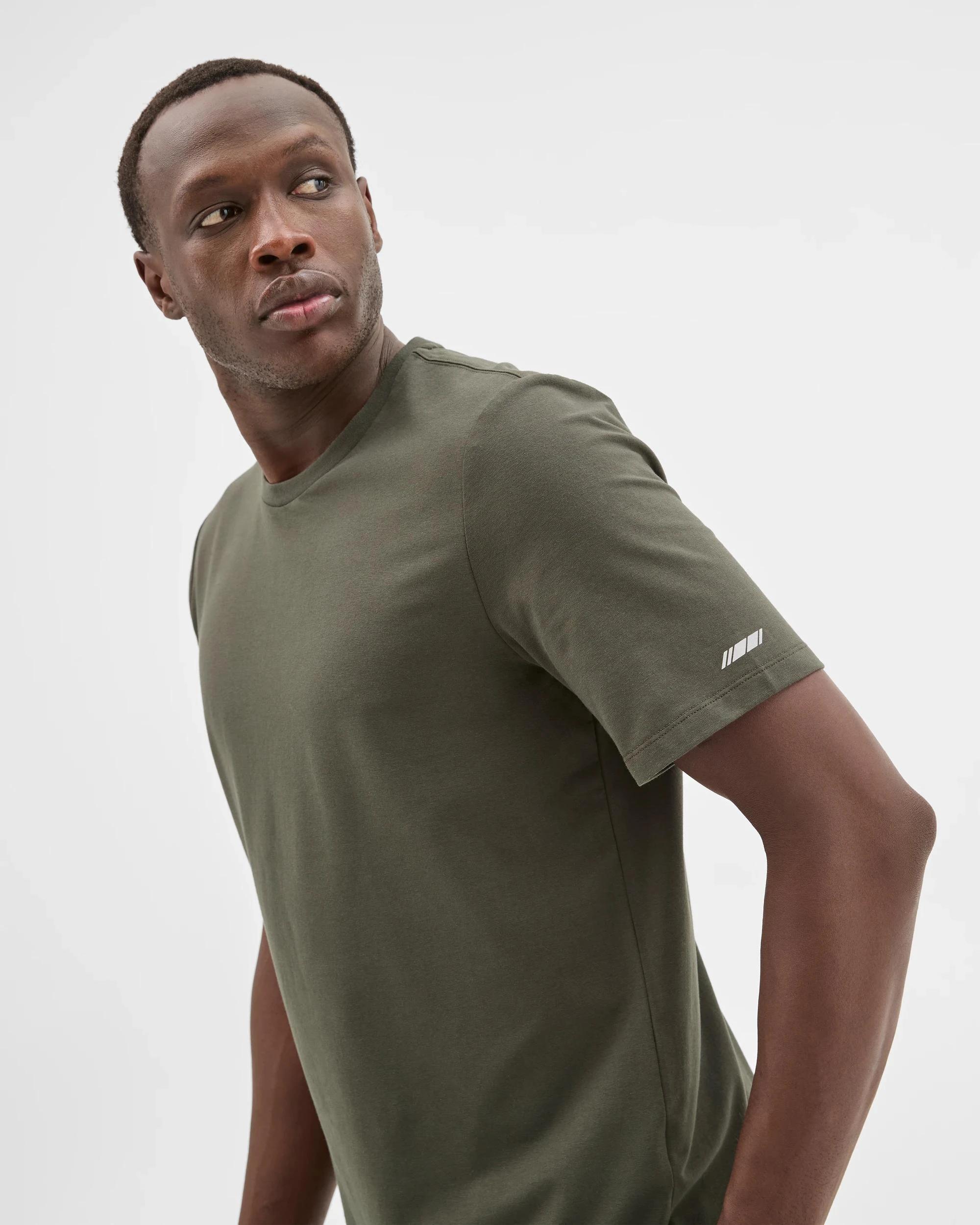 4 Target Australian Cotton Blend Active Training T-Shirt KHAKI, 4 of 7