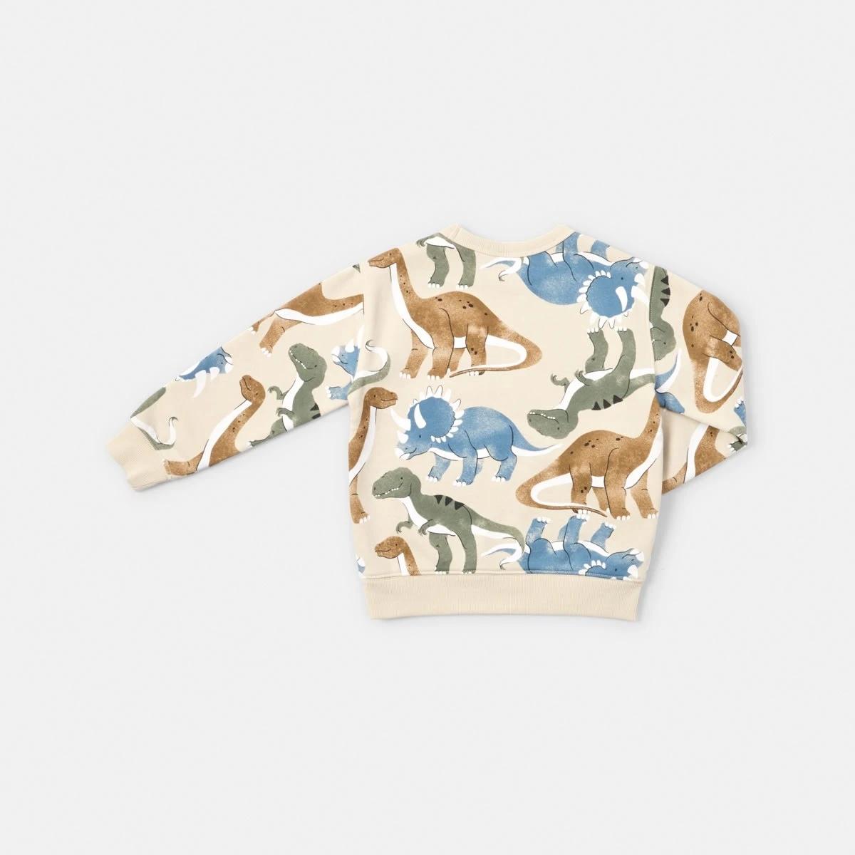 9 All Over Print Crew Neck Sweatshirt Bge Dino, 9 of 9