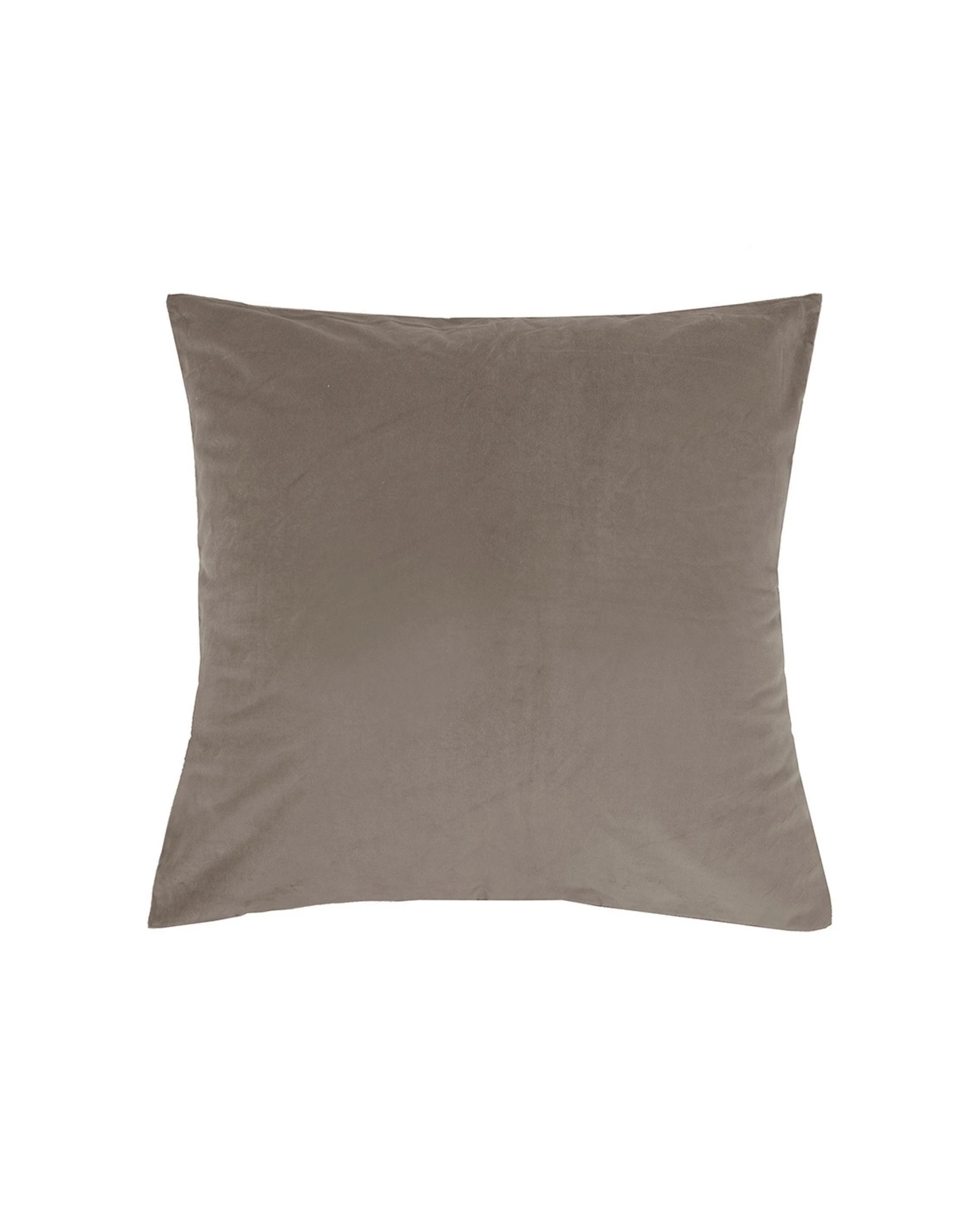 1 Bambury Home Living Decorative Euro Pillowcase Velvet Almond - Beige, 1 of 1
