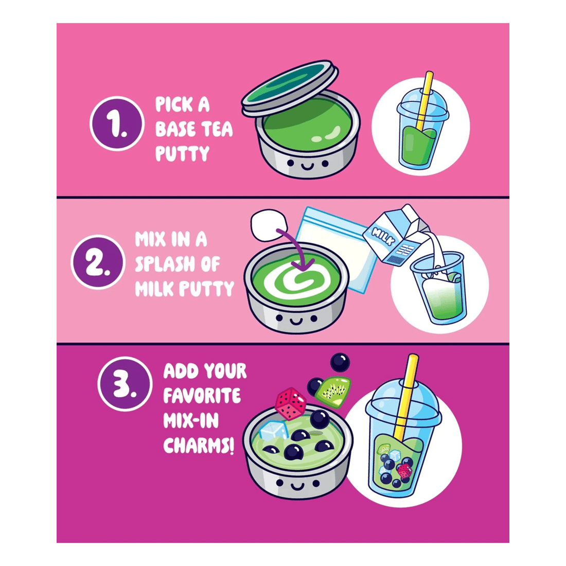 3 Crazy Aaron Enterprises Inc Crazy Aaron's Thinking Putty Mixed By Me Boba Putty Kit, 3 of 7