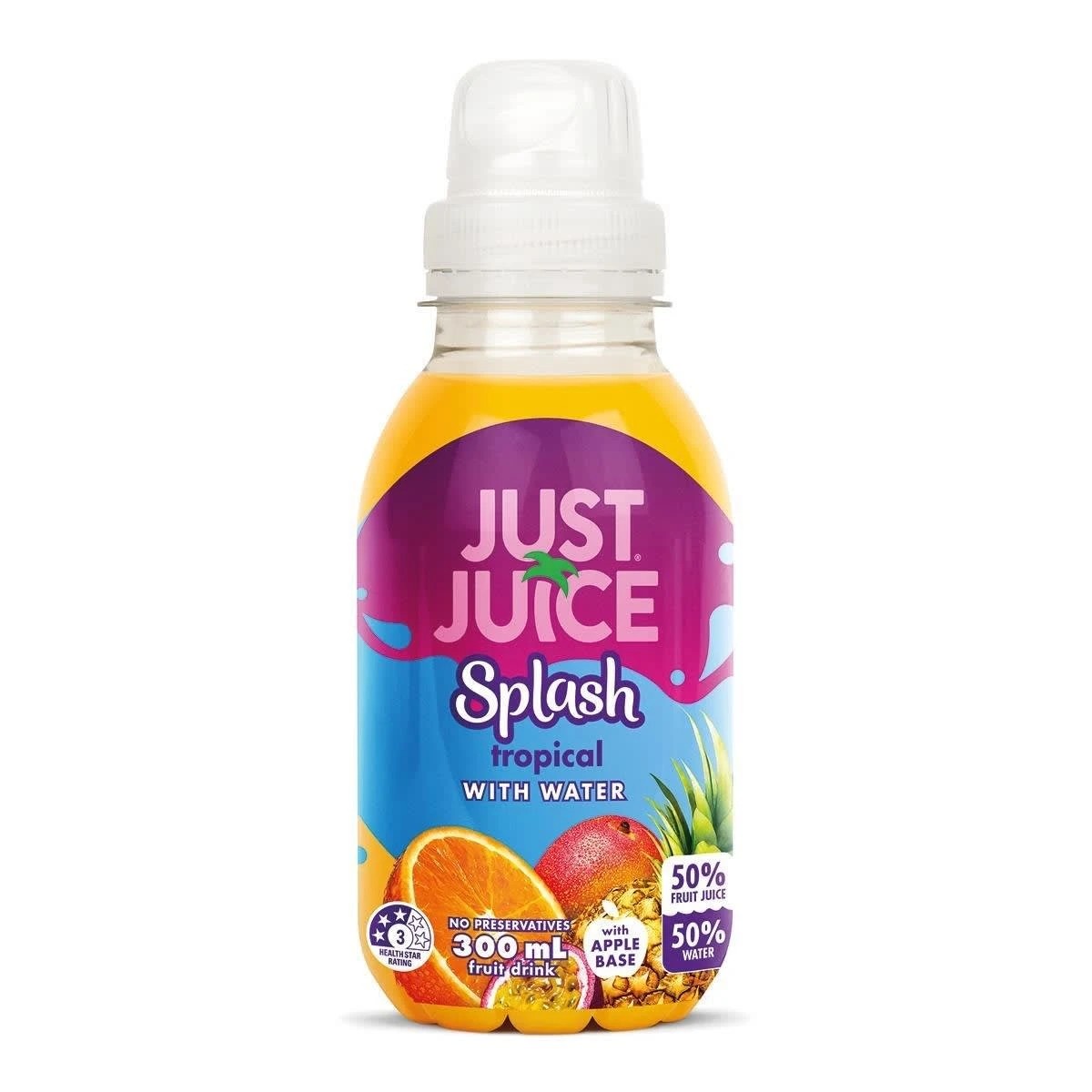 1 Just Juice Splash Tropical Fruit Drink 300ml, 1 of 1