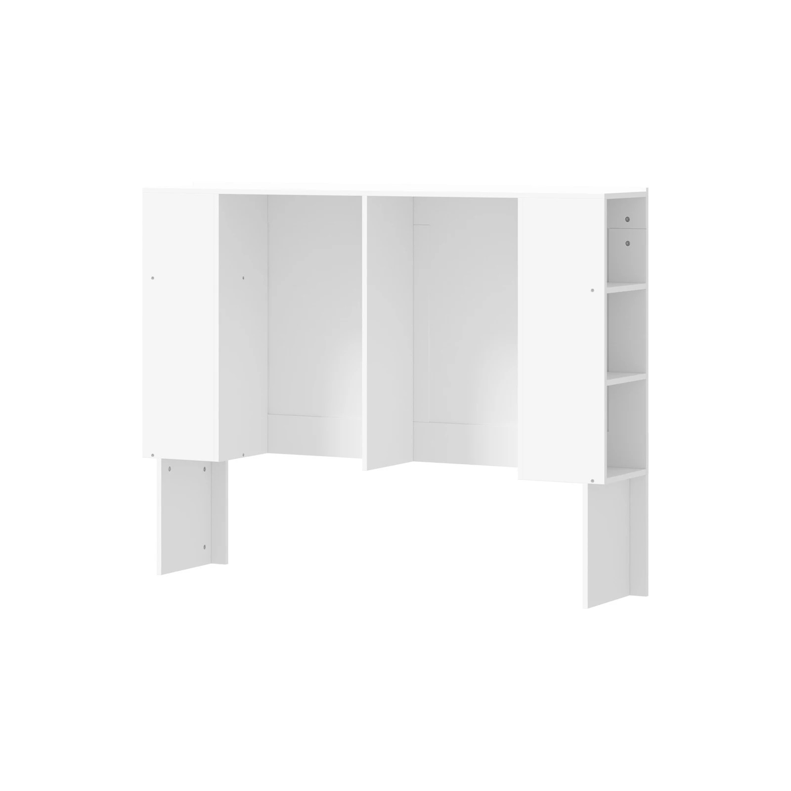 2 Oikiture Headboard Bed Head Double Size Bedhead With Storage Shelves
 - White, 2 of 10