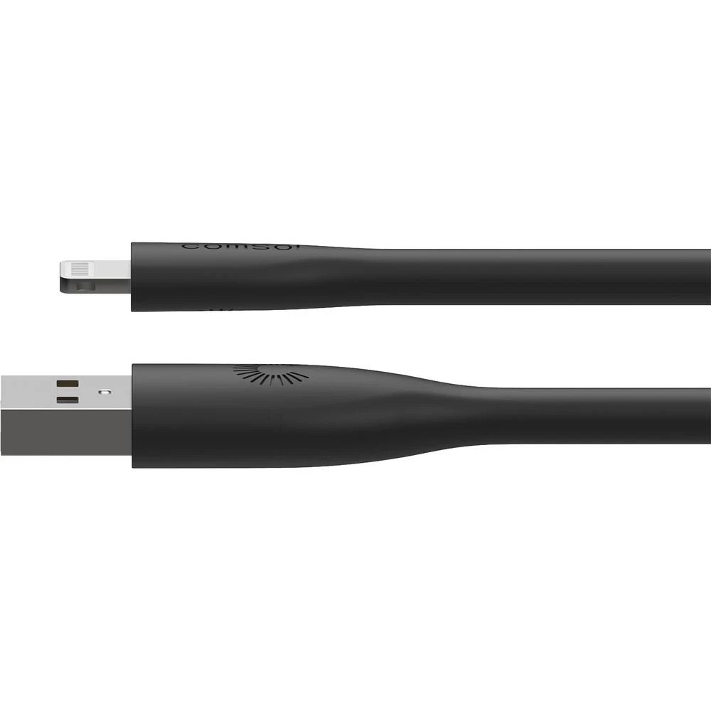 2 Comsol Lightning to USB Cable Silicone 25cm Black, 2 of 6
