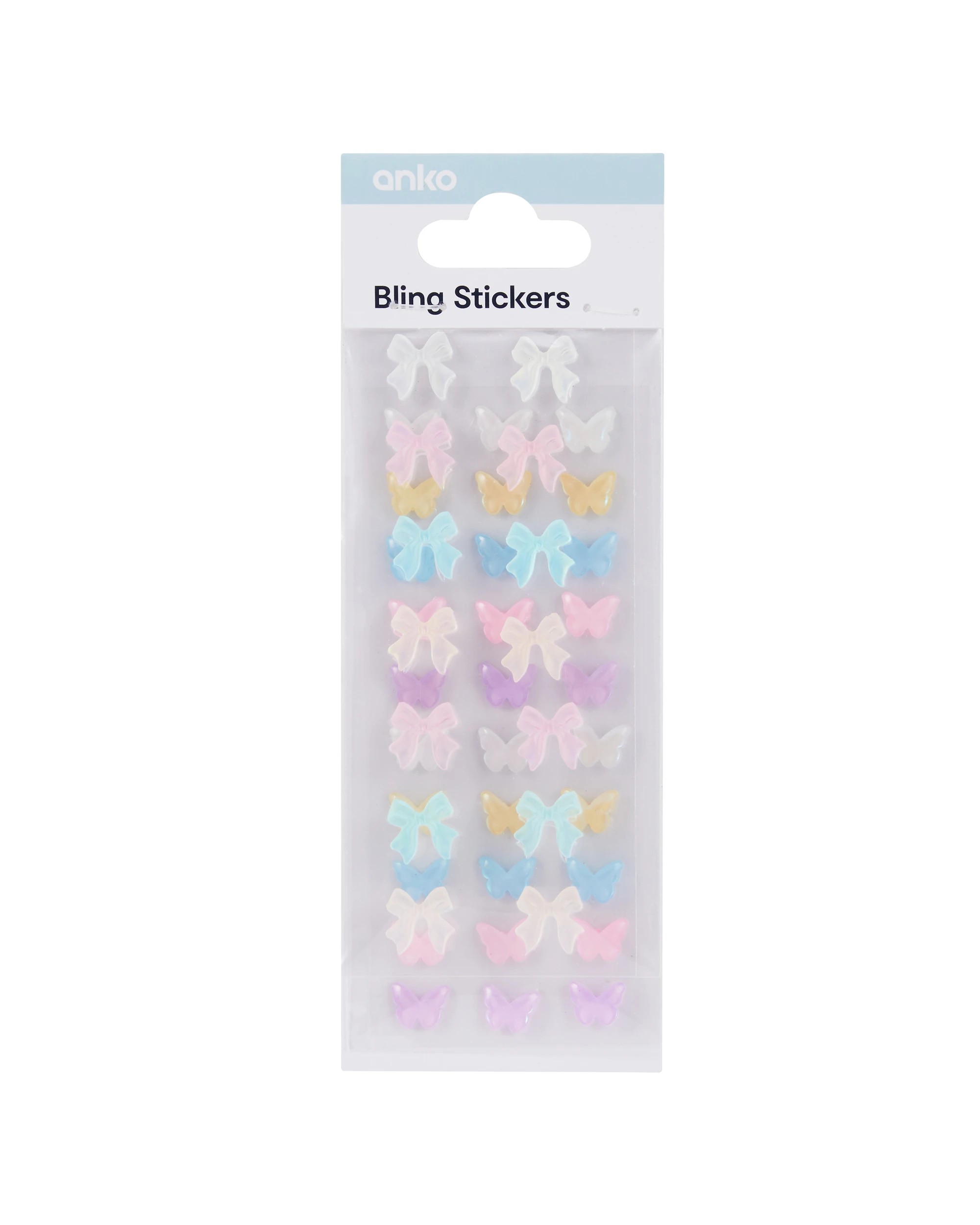 1 Bling Stickers - Butterfly and Bow, 1 of 3