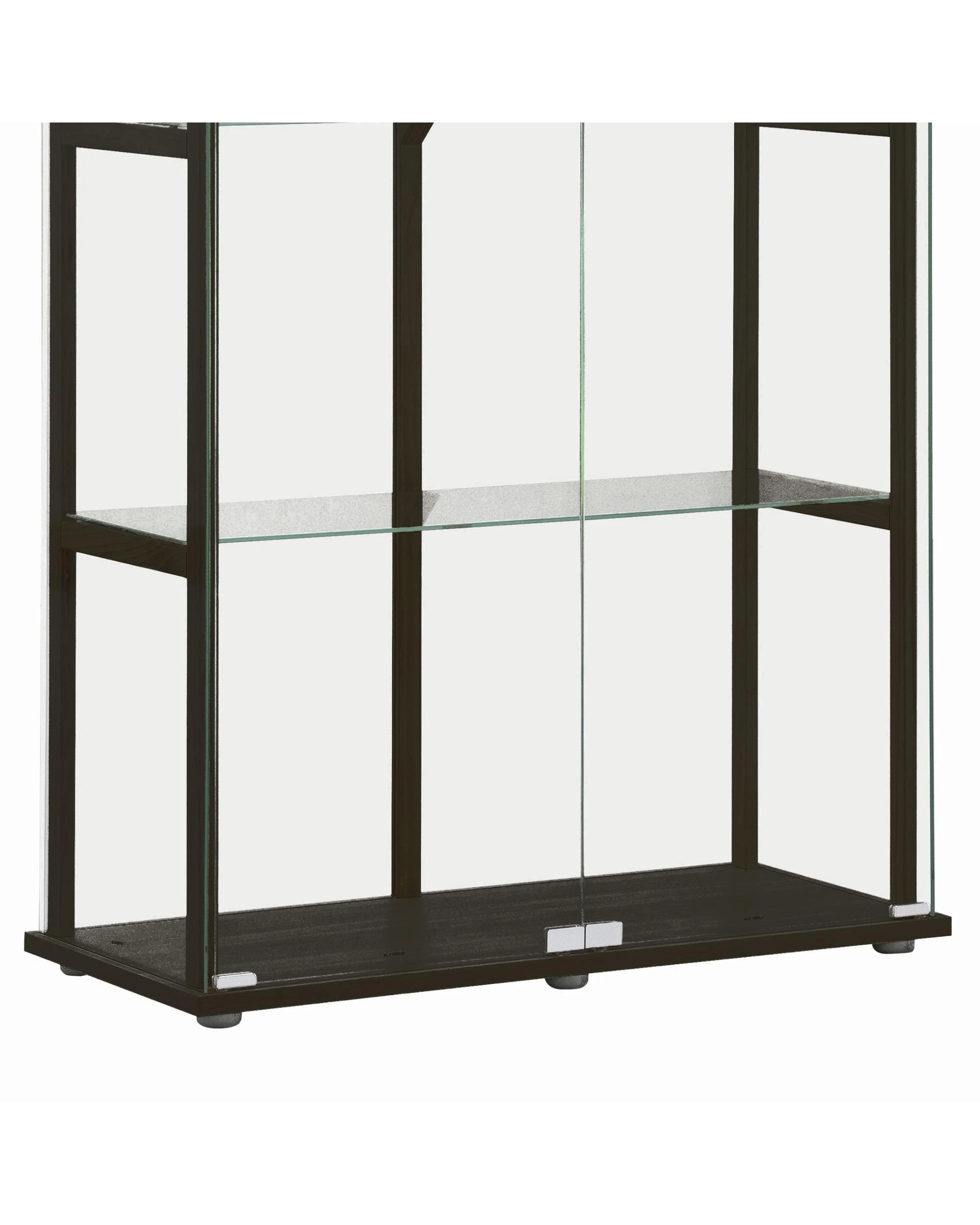 8 Kodu Glass Display 4 Tier Cabinet Trophy Display Storage Shelf 2 Door - Black, 8 of 9