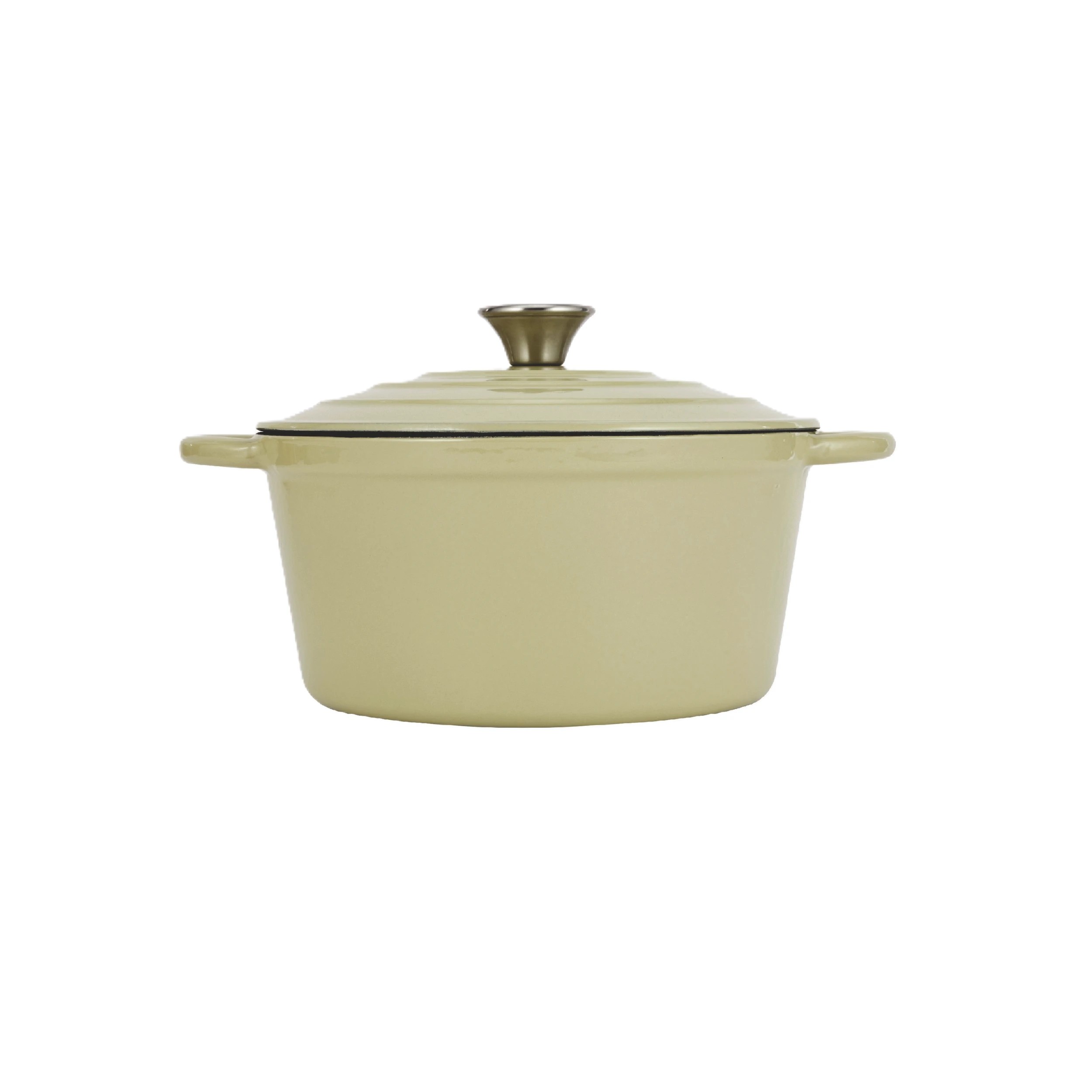 1 4L Cast Iron Casserole - Green, 1 of 6