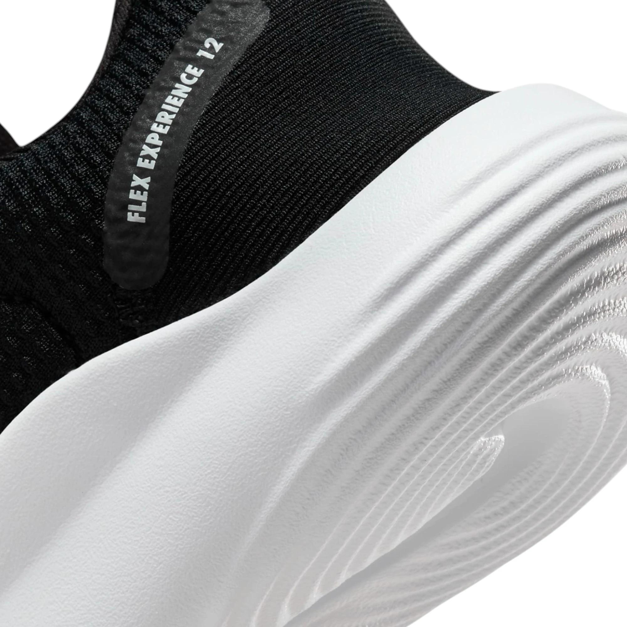7 Nike Womens Flex Experience Run 12 Black/ White Athletic Running Shoes BLACK/WHITE, 7 of 8