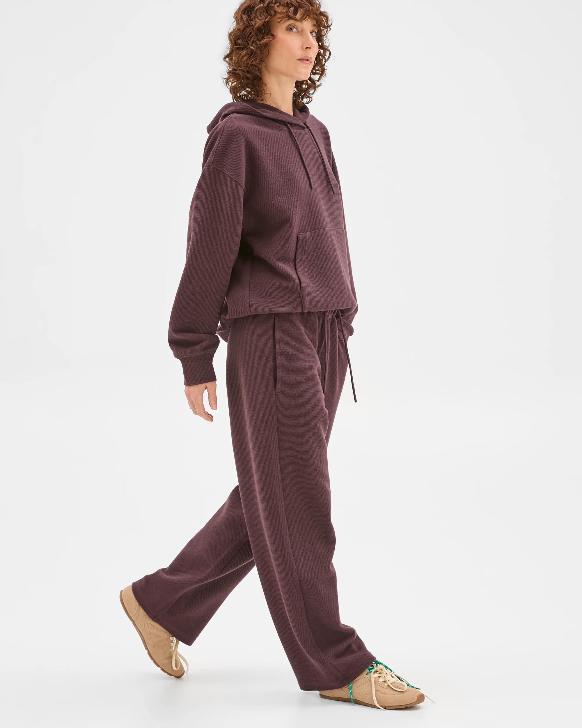 3 Target Active Active Australian Cotton Blend Crinkle Relaxed Pants RAISIN, 3 of 7